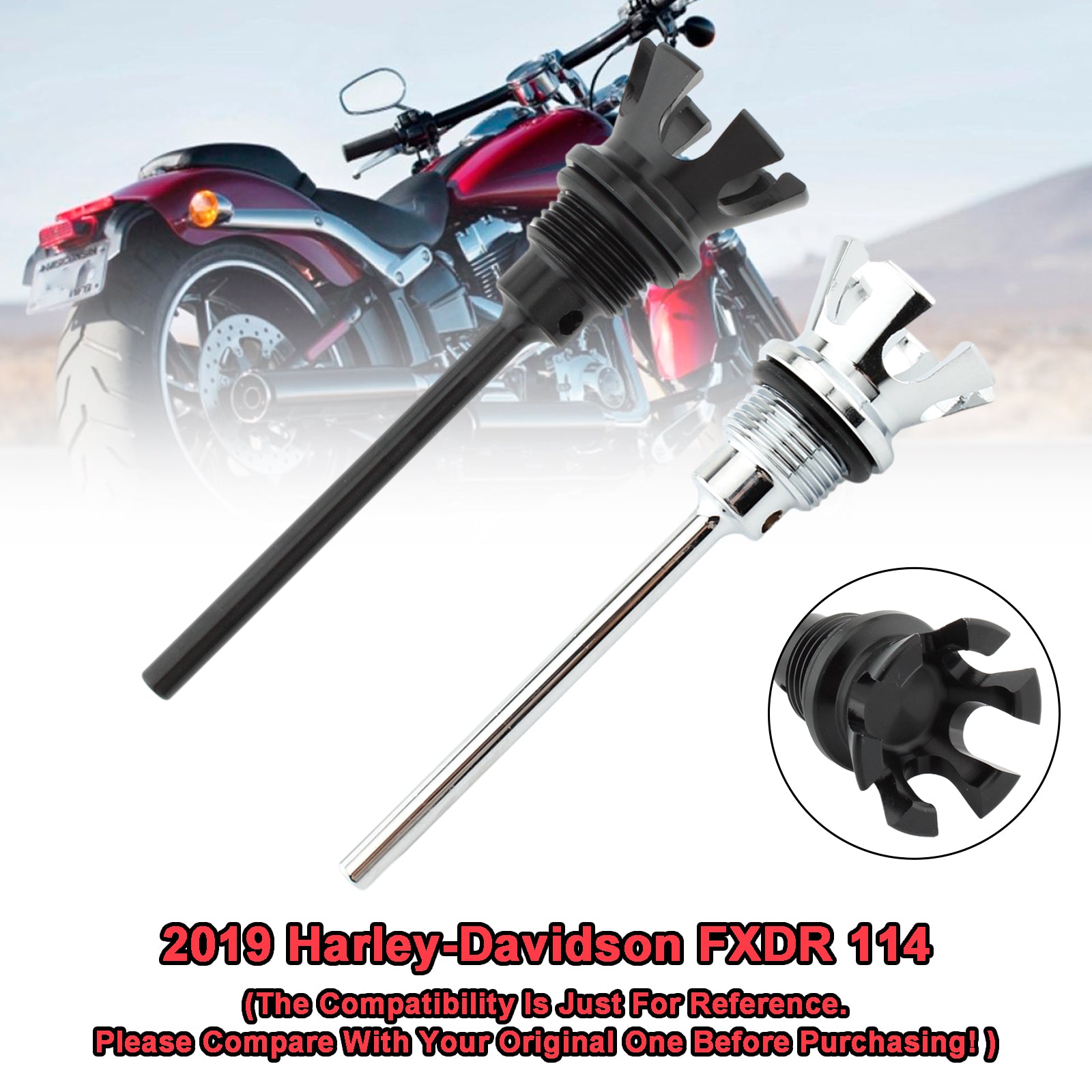 Tanque de tanque de petróleo Tanque de tanque de tanque de tanque de ajuste para a rua Softail Road Bob 1105-0022