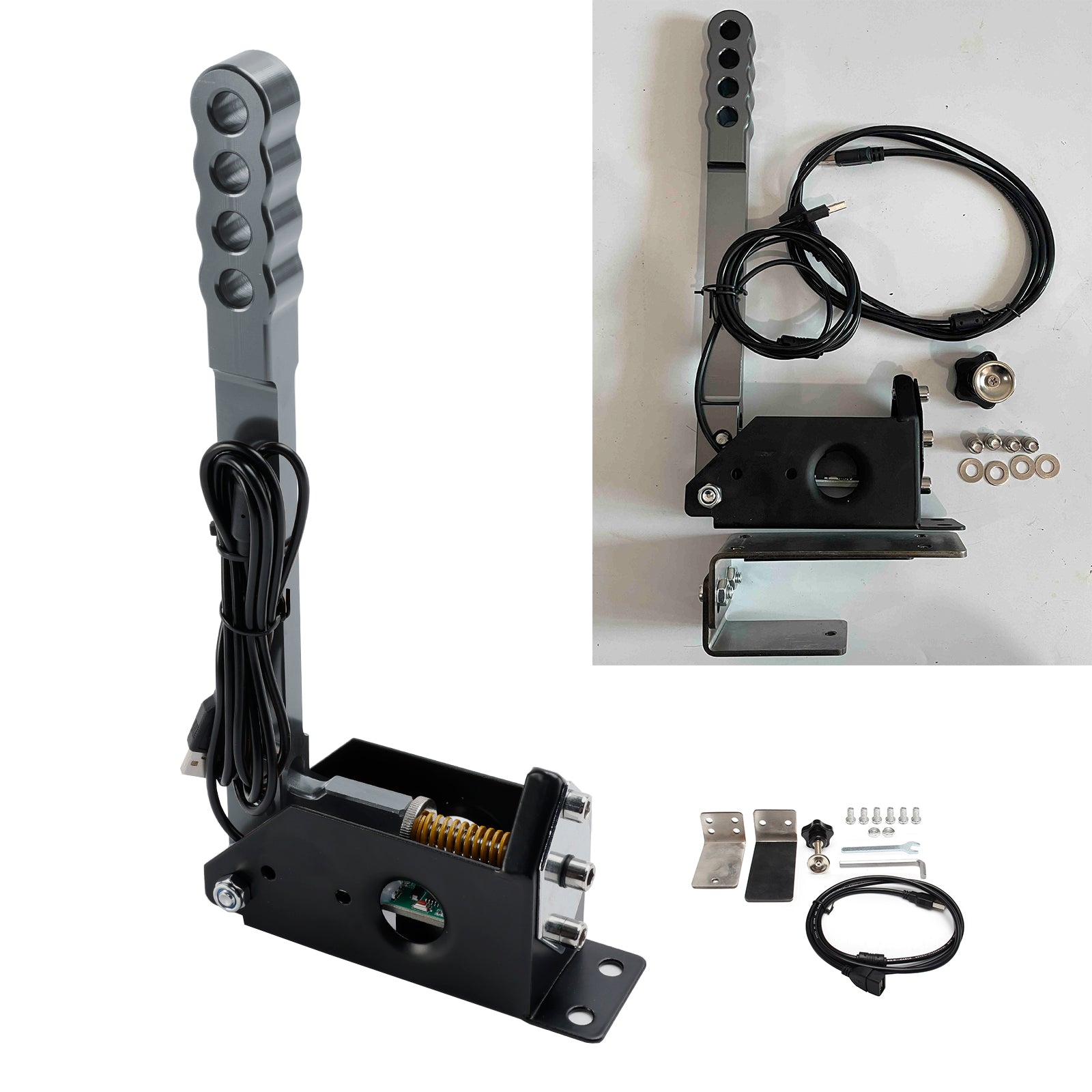 14bit PC USB SIM Racing Hand Brake so svorkou pre Assoto pre G27/G29/T300/T500