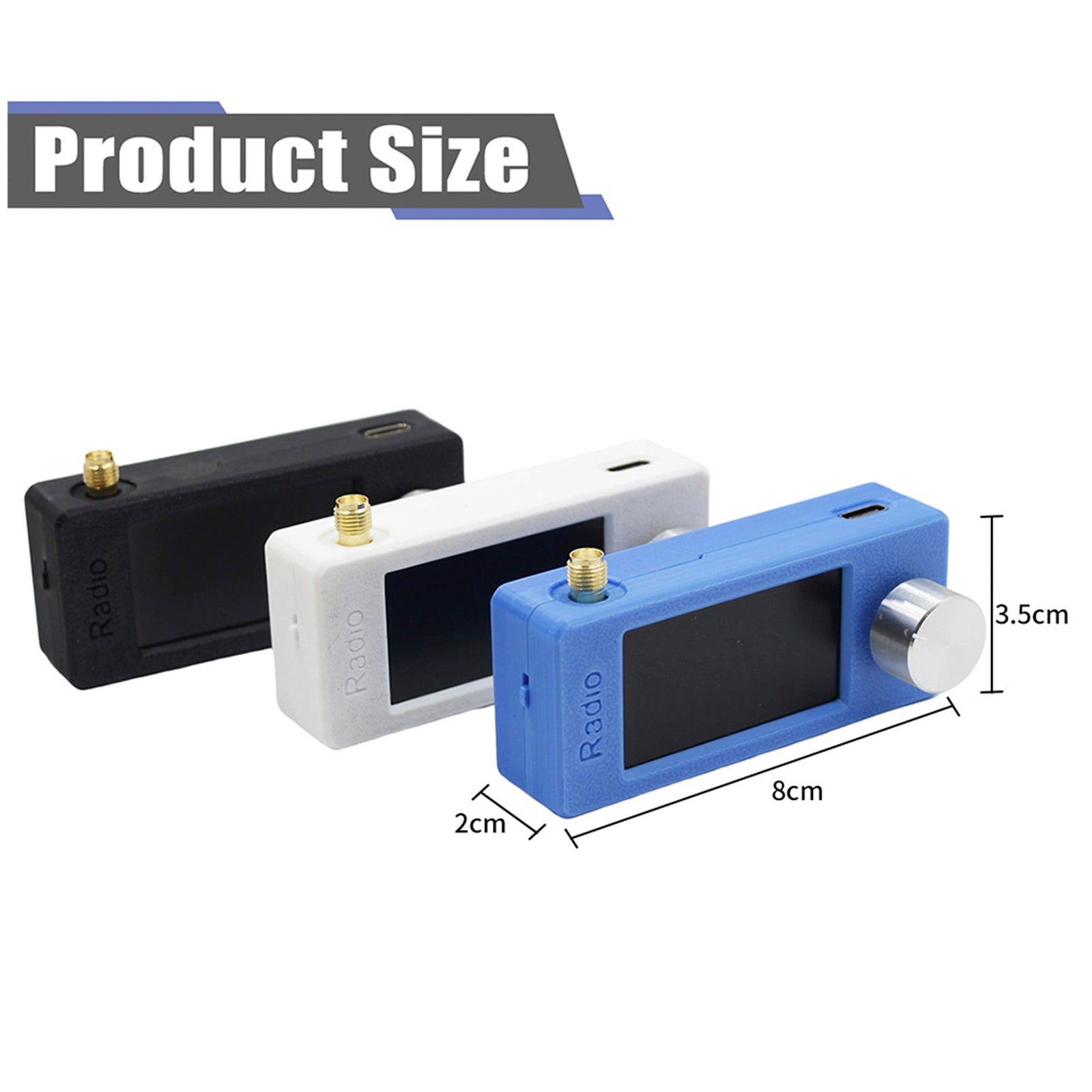 SI4732 Draagbare radio 0,5-108 MHz LSB AM FM Mini Pocket All-Band Radio-ontvanger