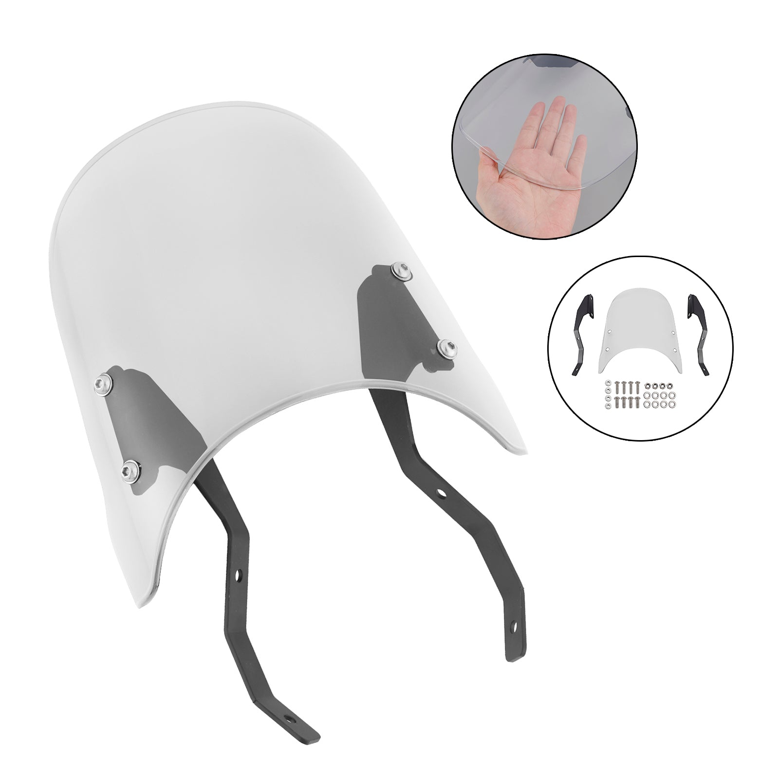 Pare-brise ajustement du pare-brise pour Honda Rebel 250 300 500 CL250 CL300 CL500 23-24