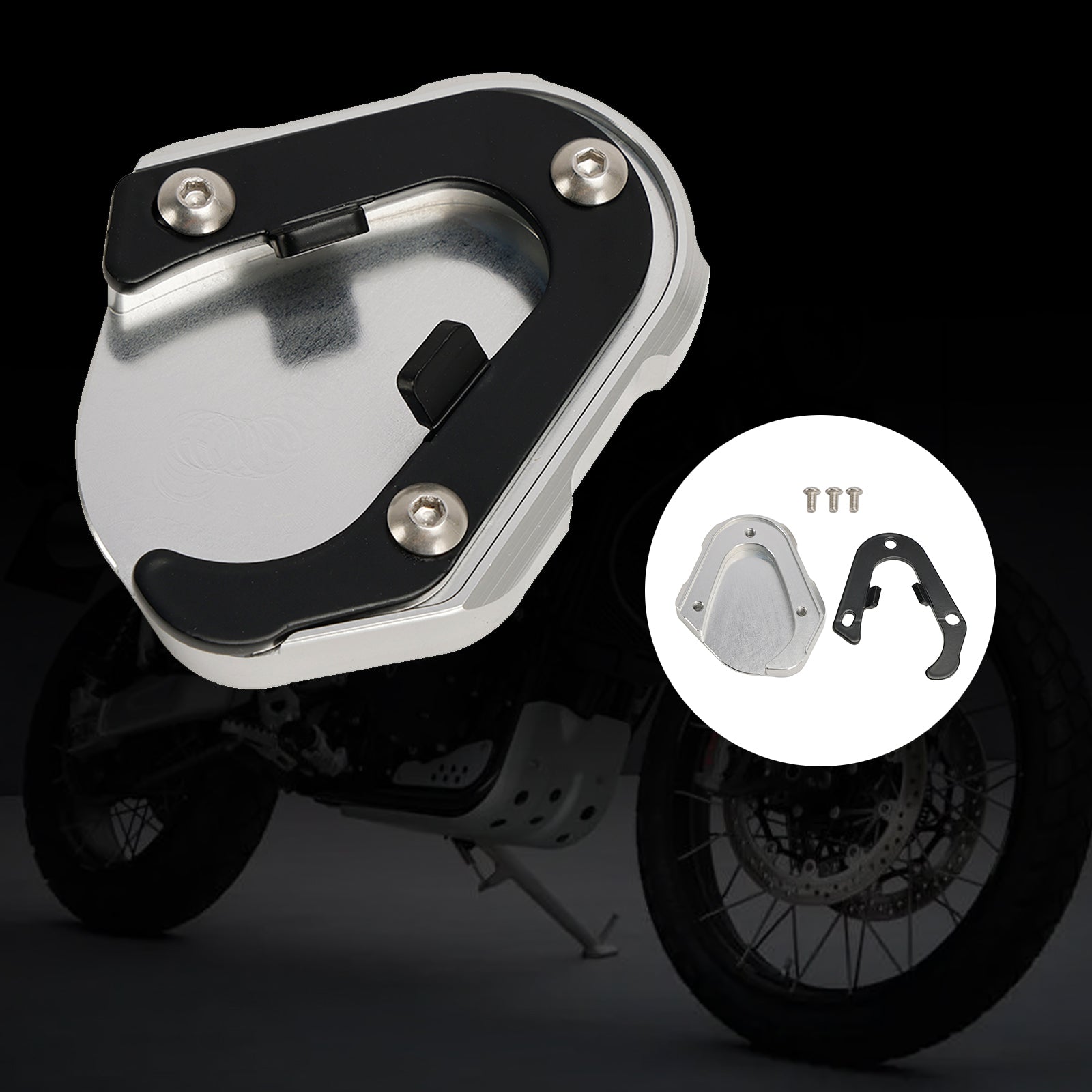 Almohadilla de placa ampliada con soporte para Scrambler 1200XC/XE Tiger 1200 GT 22-23
