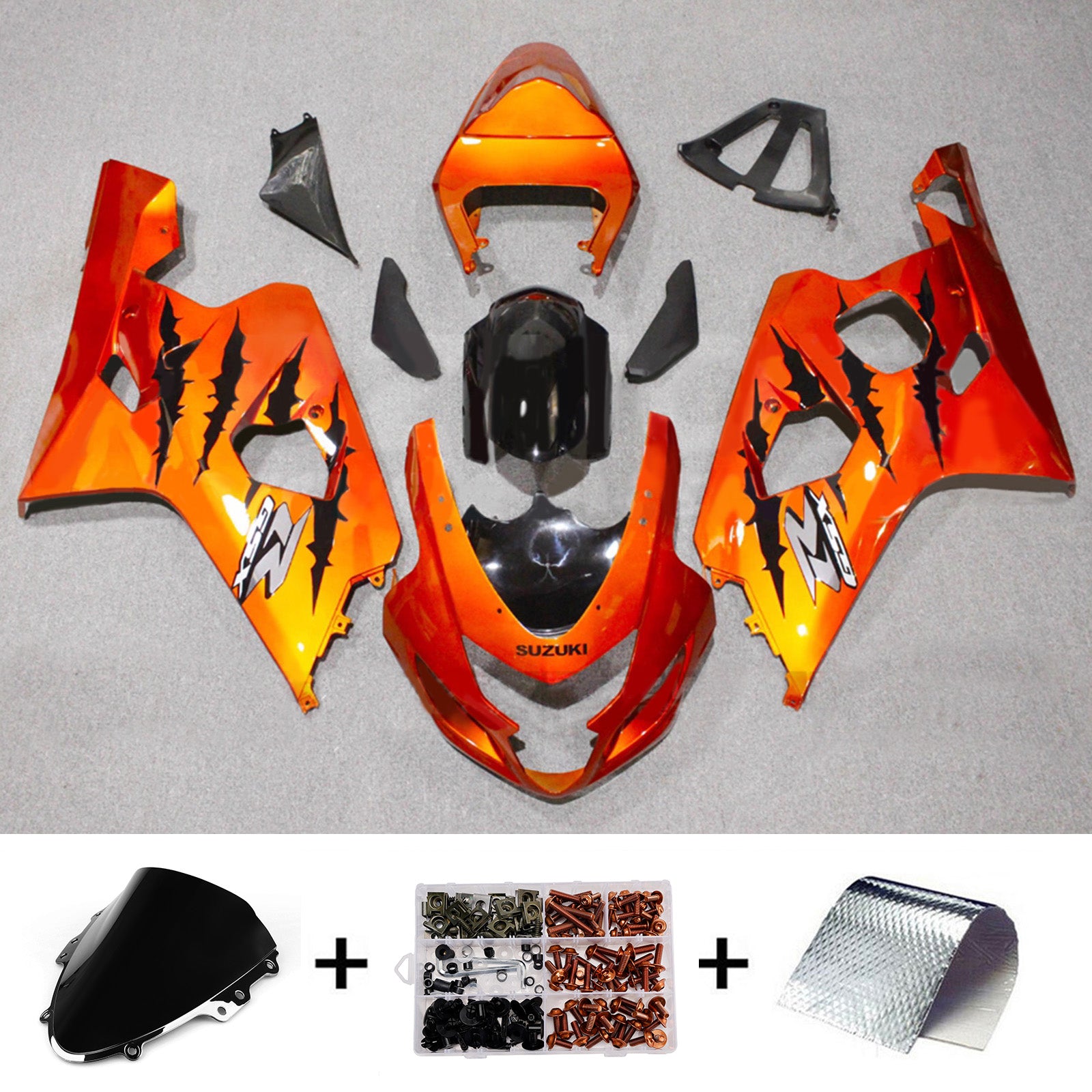 Injection Fairing Kit Bodywork Plastic ABS For Suzuki GSXR 600/750 2004-2005 K4
