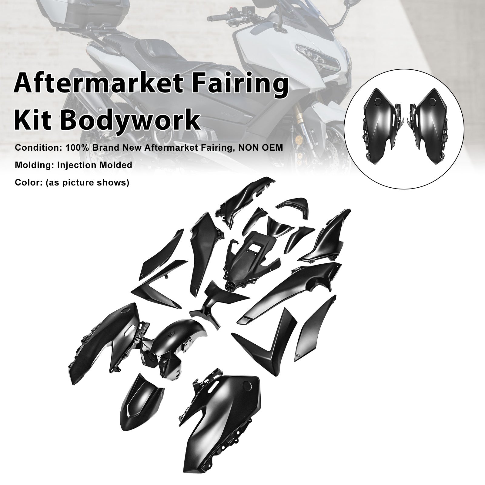 Kit de carénage de carrosserie par injection pour Yamaha TMAX560 2025-2026