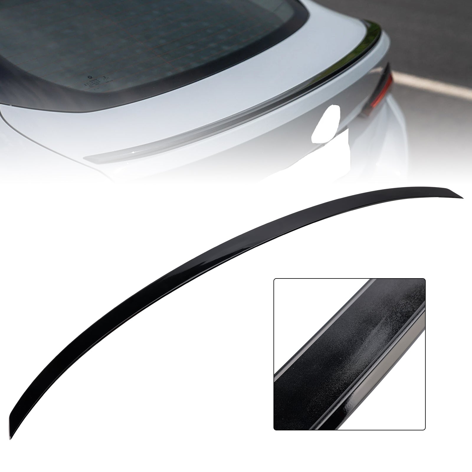 2021-2025 BMW 4 Series G26 Gran Coupe MP Style Gloss Black Rear Boot Spoiler