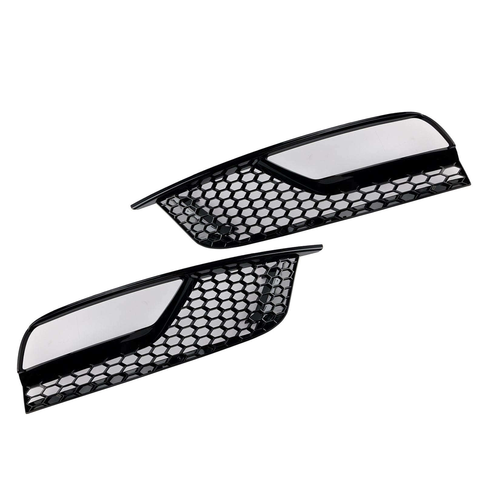 2013-2016 Audi A3 8V Sedan Gloss Black Front Fog Light Grill Covers