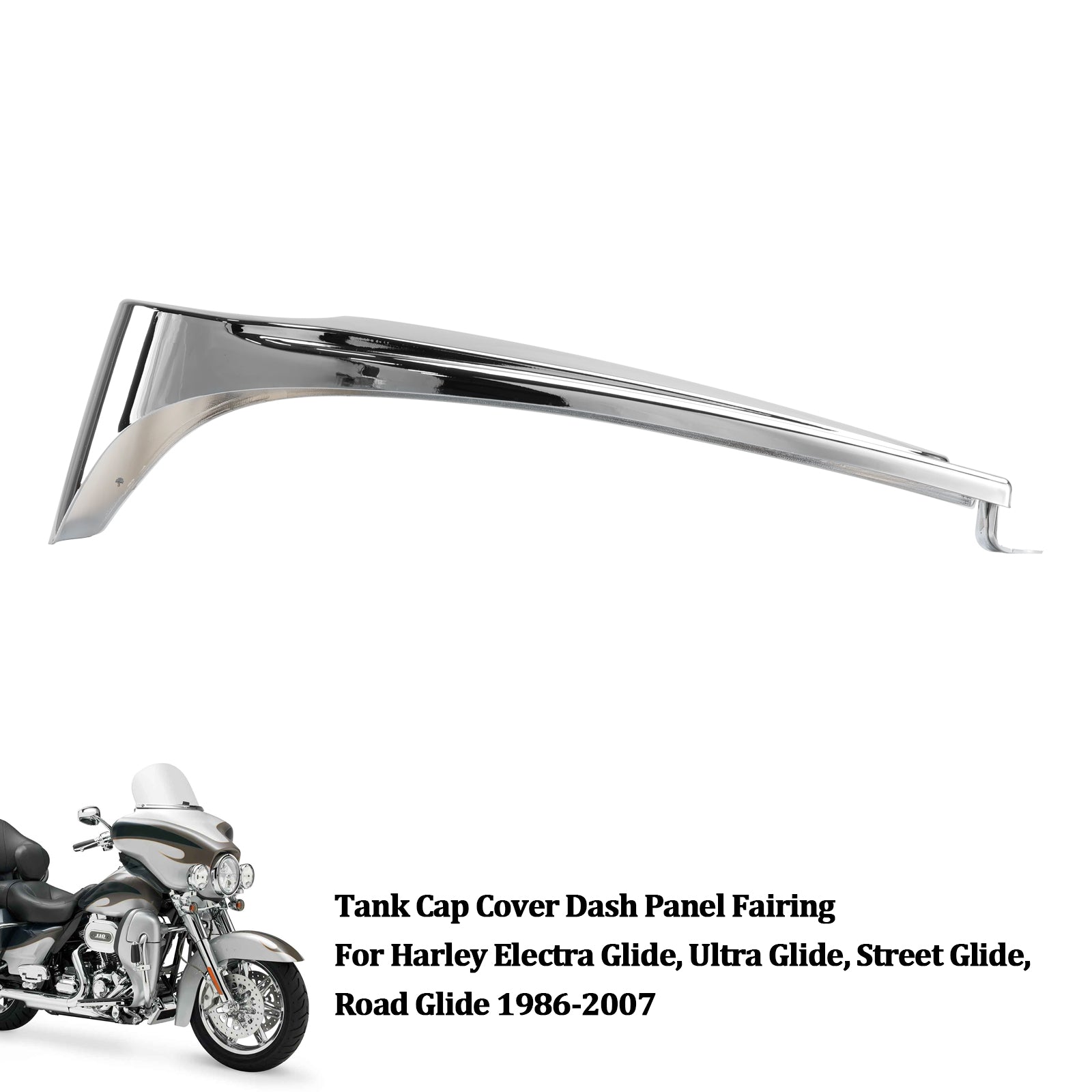 1986-2007 Harley Electra Glide, Ultra Glide, Street Glide, Road Glide Tank Copon Panel de panneau de couverture