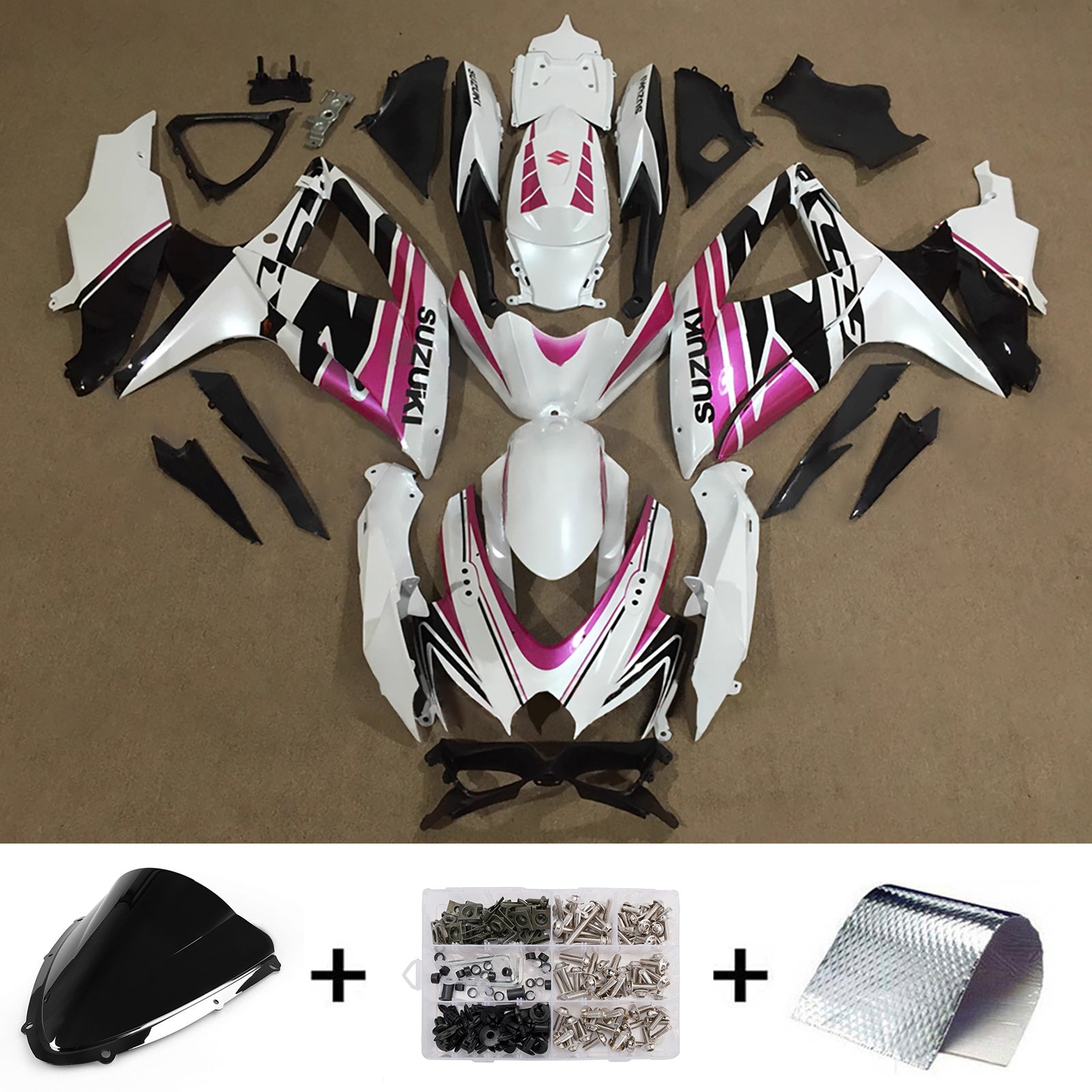 Injection Fairing Kit Bodywork Plastic ABS For Suzuki GSXR 600/750 2008-2010 K8