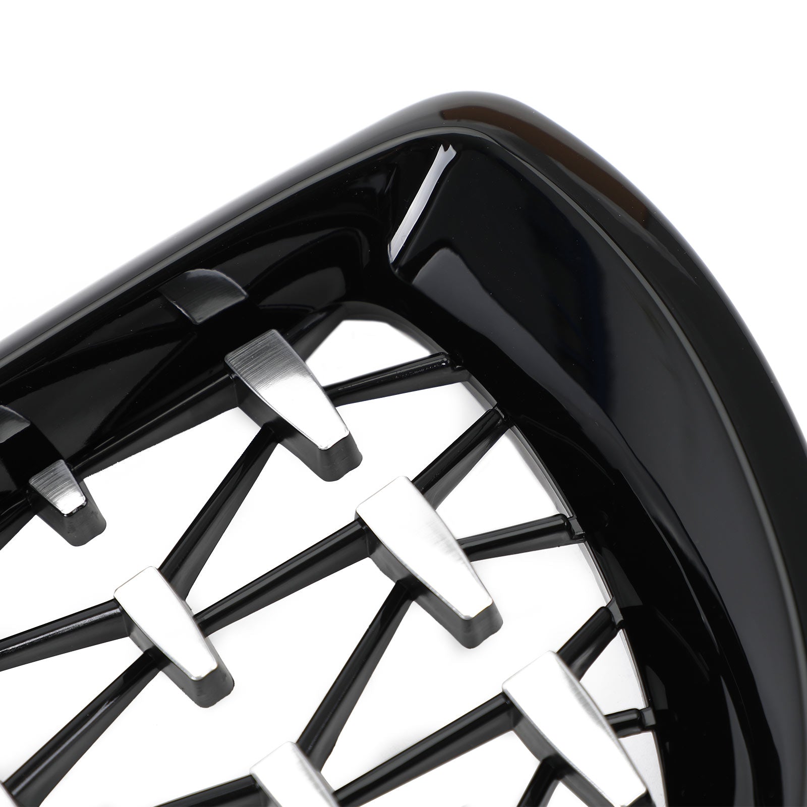 Preto & Grade cromada em formato de diamante para BMW E46 Sedan/Touring Facelift 2002-2005 4 portas