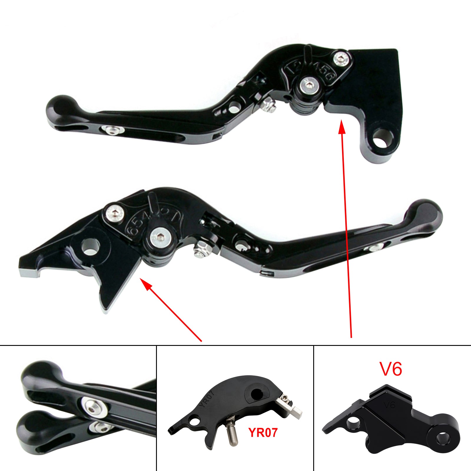 Adjustable Clutch Brake Lever fit for YAMAHA XSR900 XSR900GP MT-09 MT-09SP 24-25