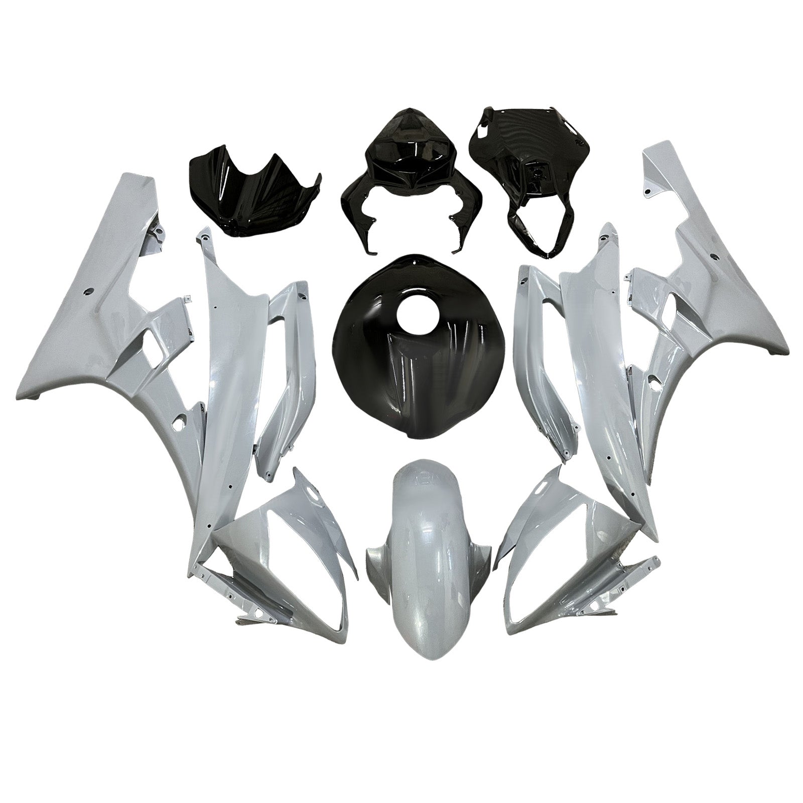 Kit de carénage d'injection carrosserie plastique ABS pour Yamaha YZFR6 YZF-R6 2006-2007