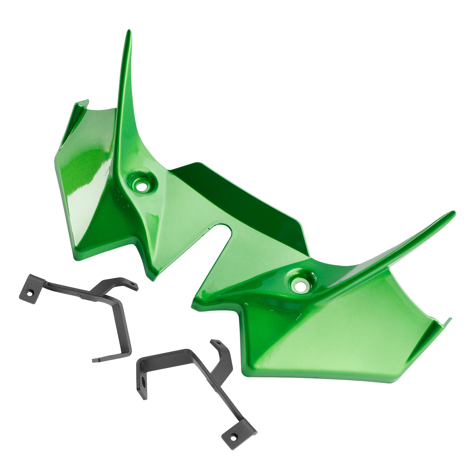 2021-2024 KAWASAKI Z650 FRONT Downforce Spoiler Extension Fairing Dark Green