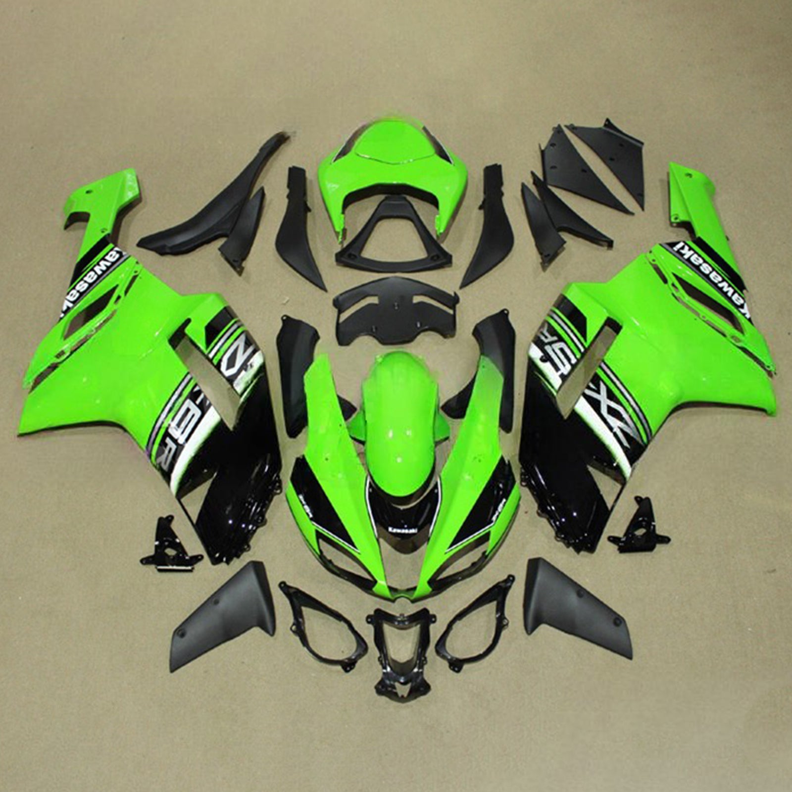 Kit carena iniezione carrozzeria in plastica ABS adatta per Kawasaki ZX6R 636 2007-2008
