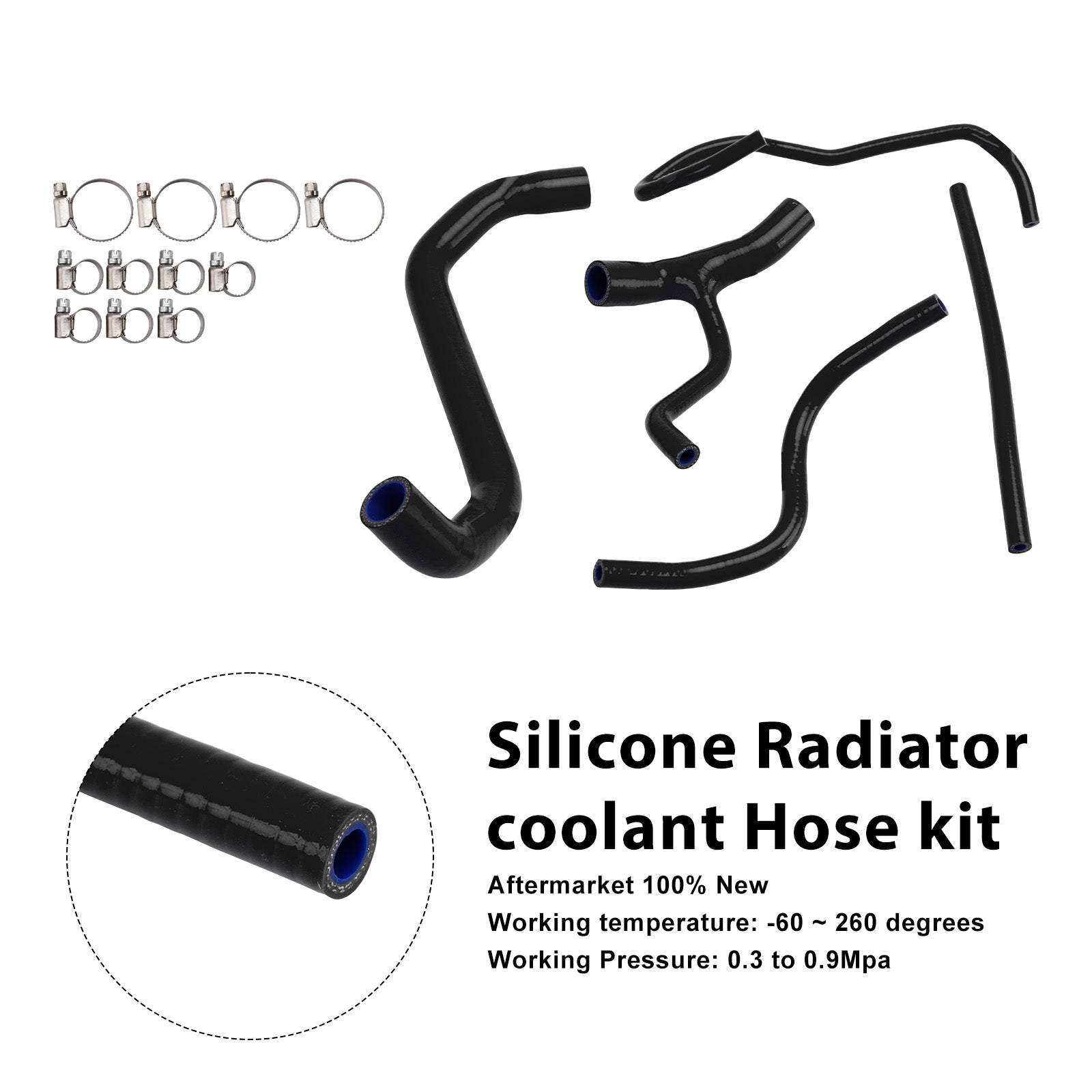 2022-2025 Aprilia Tuareg 660 Silicone Radiator coolant Hose