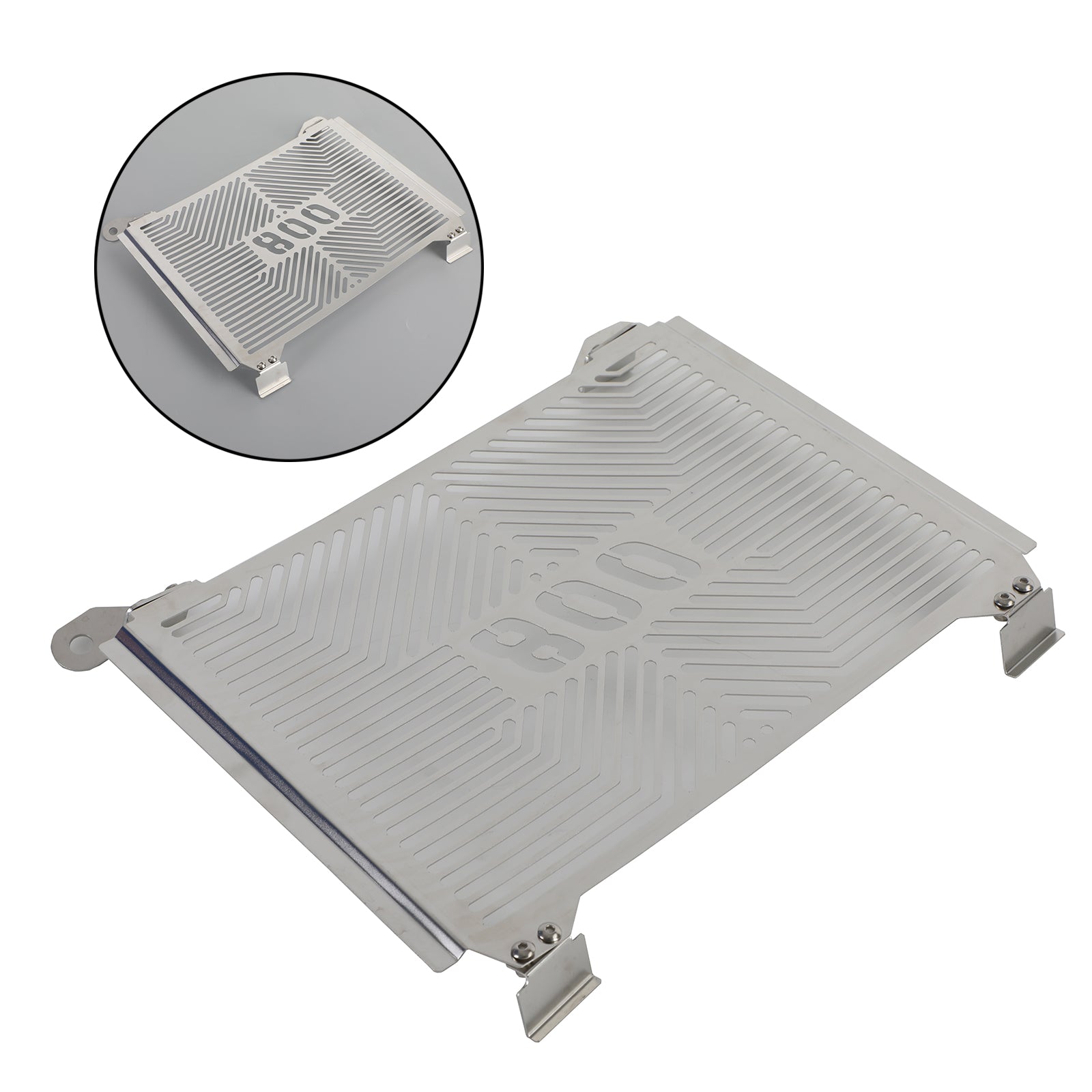 Radiator beschermhoes Radiatorbeschermer Metaal Zilver Past voor Cfmoto 800Mt 21-22