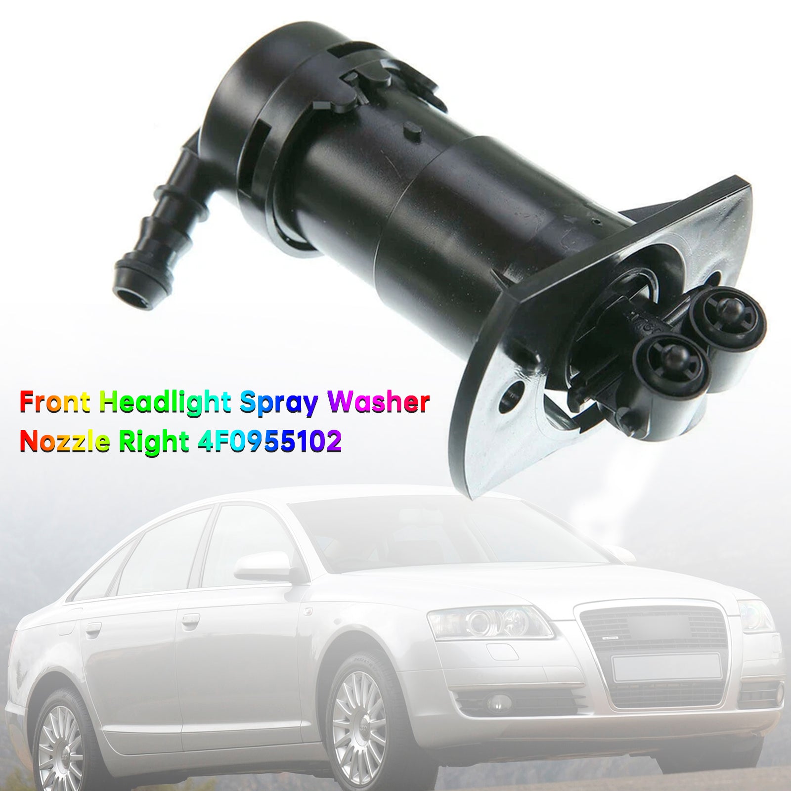 Front Headlight Spray Washer Nozzle Right 4F0955102 For Audi A6 C6 2004-2008