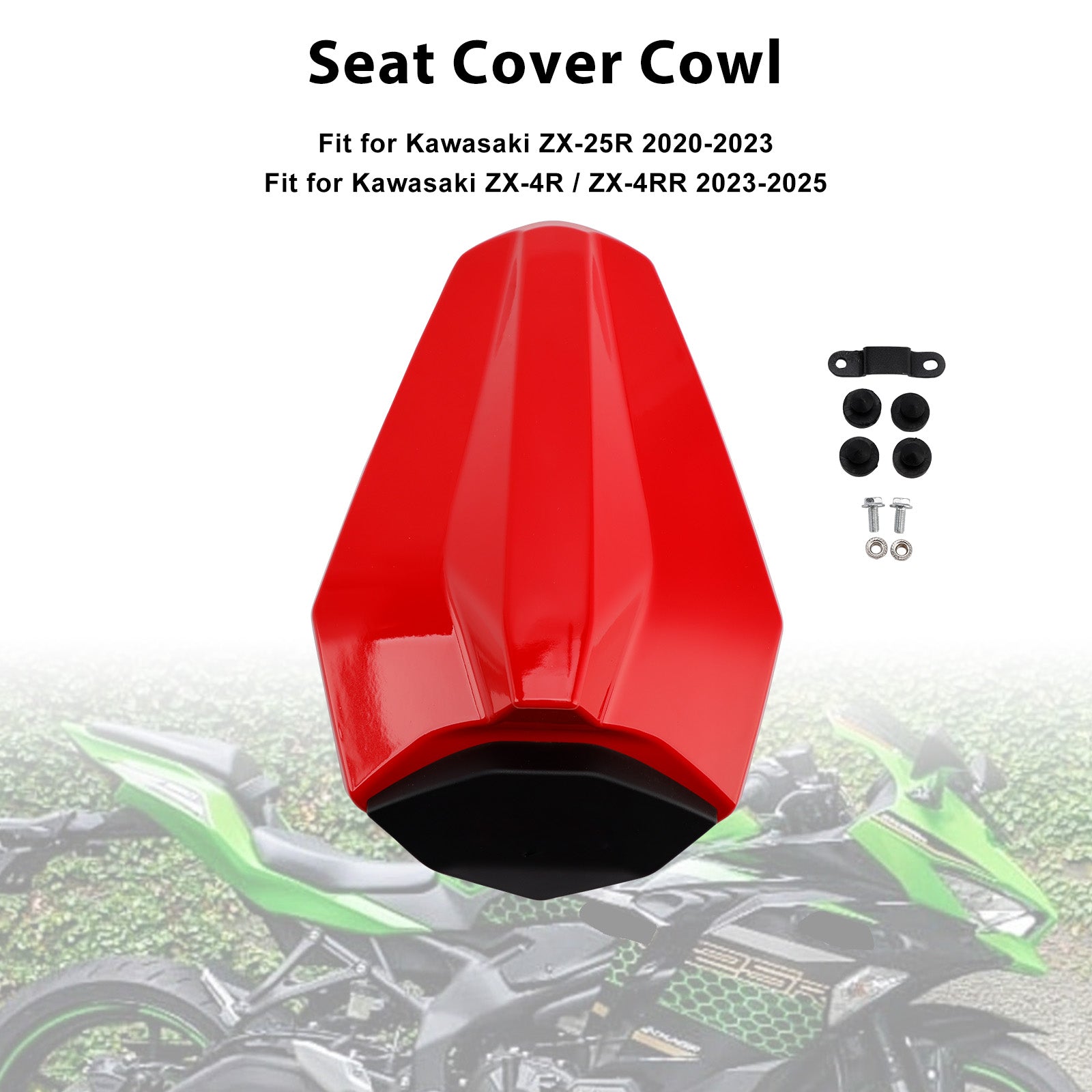 Racing Tail Rear Seat Fairing Cowl for Kawasaki ZX25R ZX4R ZX4RR 20-25
