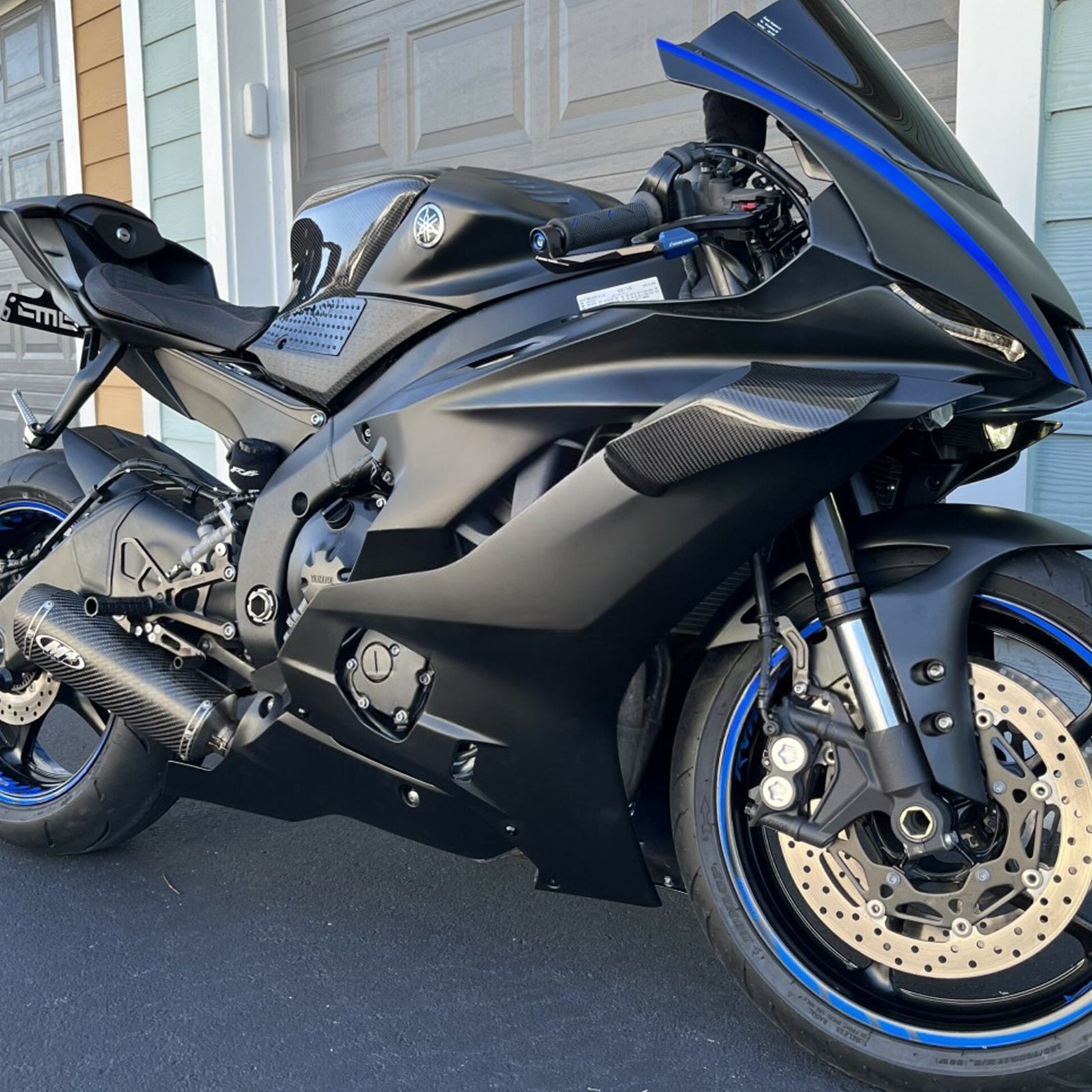 Kit de carenado de inyección, carrocería de plástico ABS apto para Yamaha YZF-R6 2017-2023