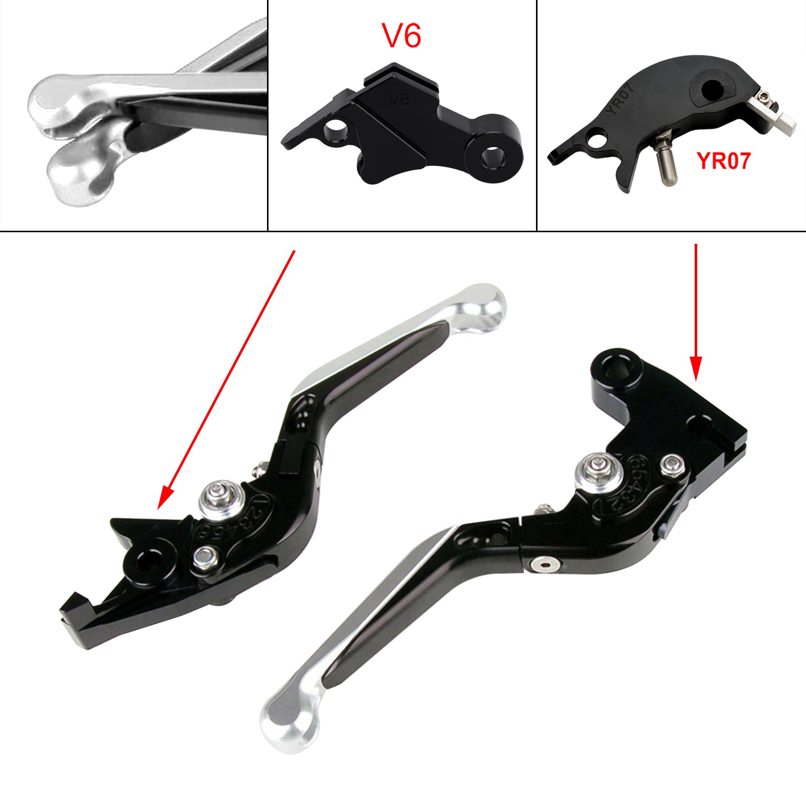 Adjustable Clutch Brake Lever fit for YAMAHA XSR900 XSR900GP MT-09 MT-09SP 24-25