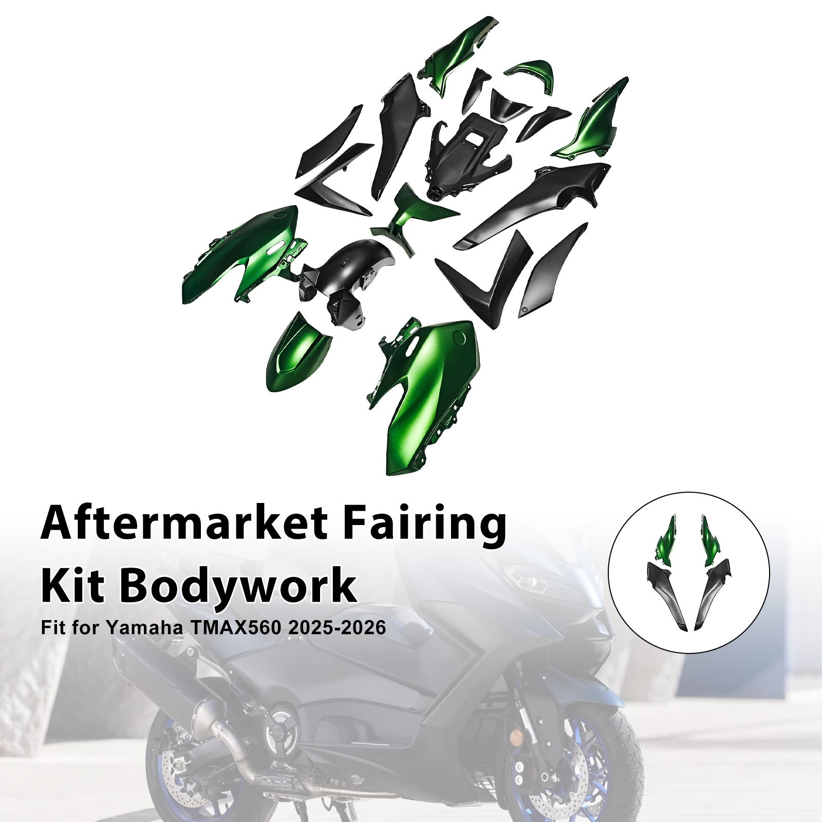 Kit de carénage de carrosserie par injection pour Yamaha TMAX560 2025-2026