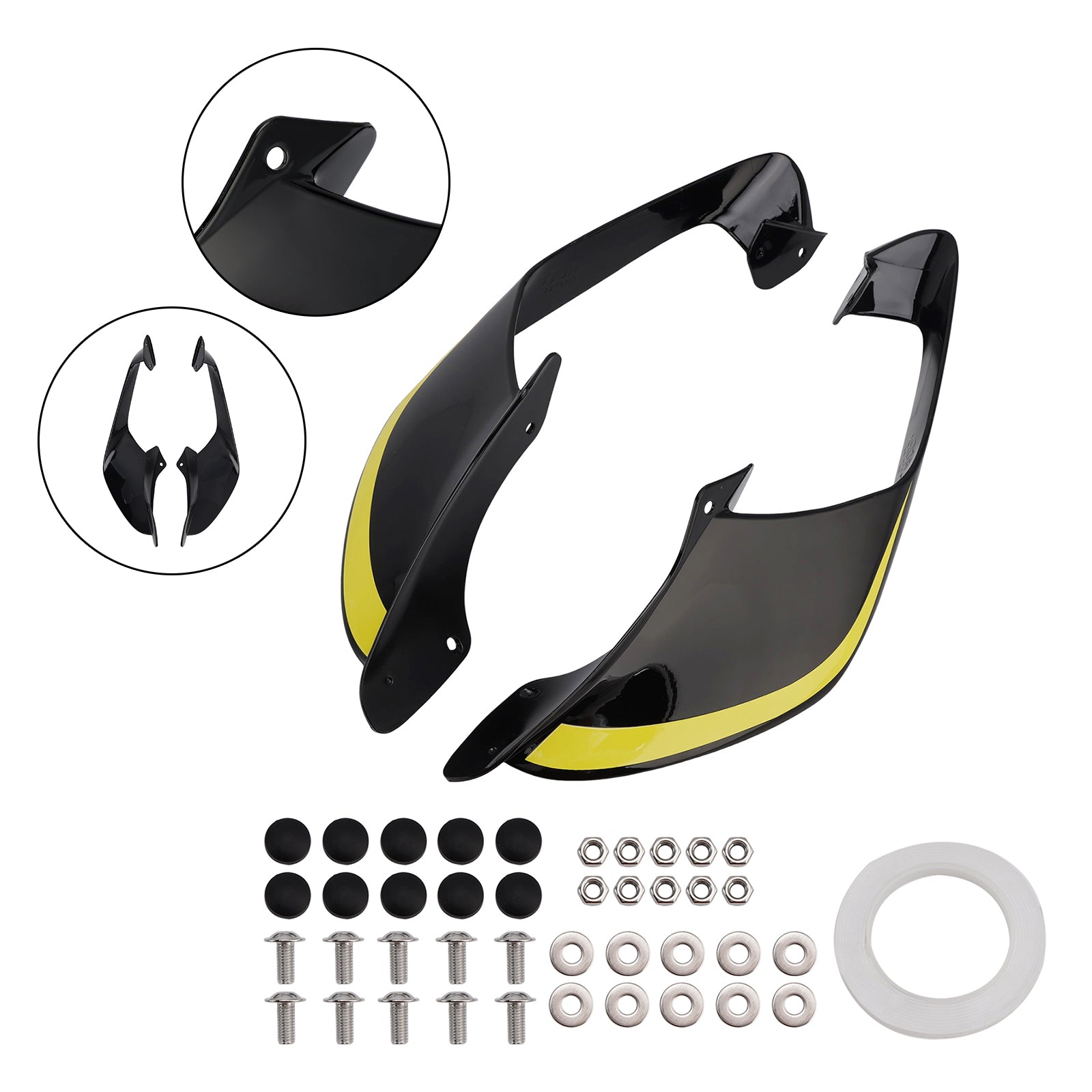2021-2024 Yamaha YZF R1 R1M ailes latérales avant ailes becquet carénage
