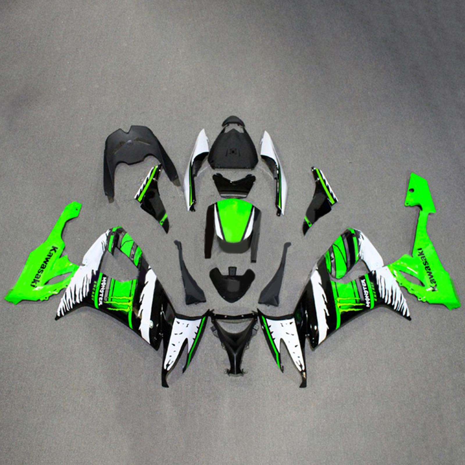 2008-2010 Kawasaki ZX10R Injektion Fairing Kit Bodywork Plastic ABS#125