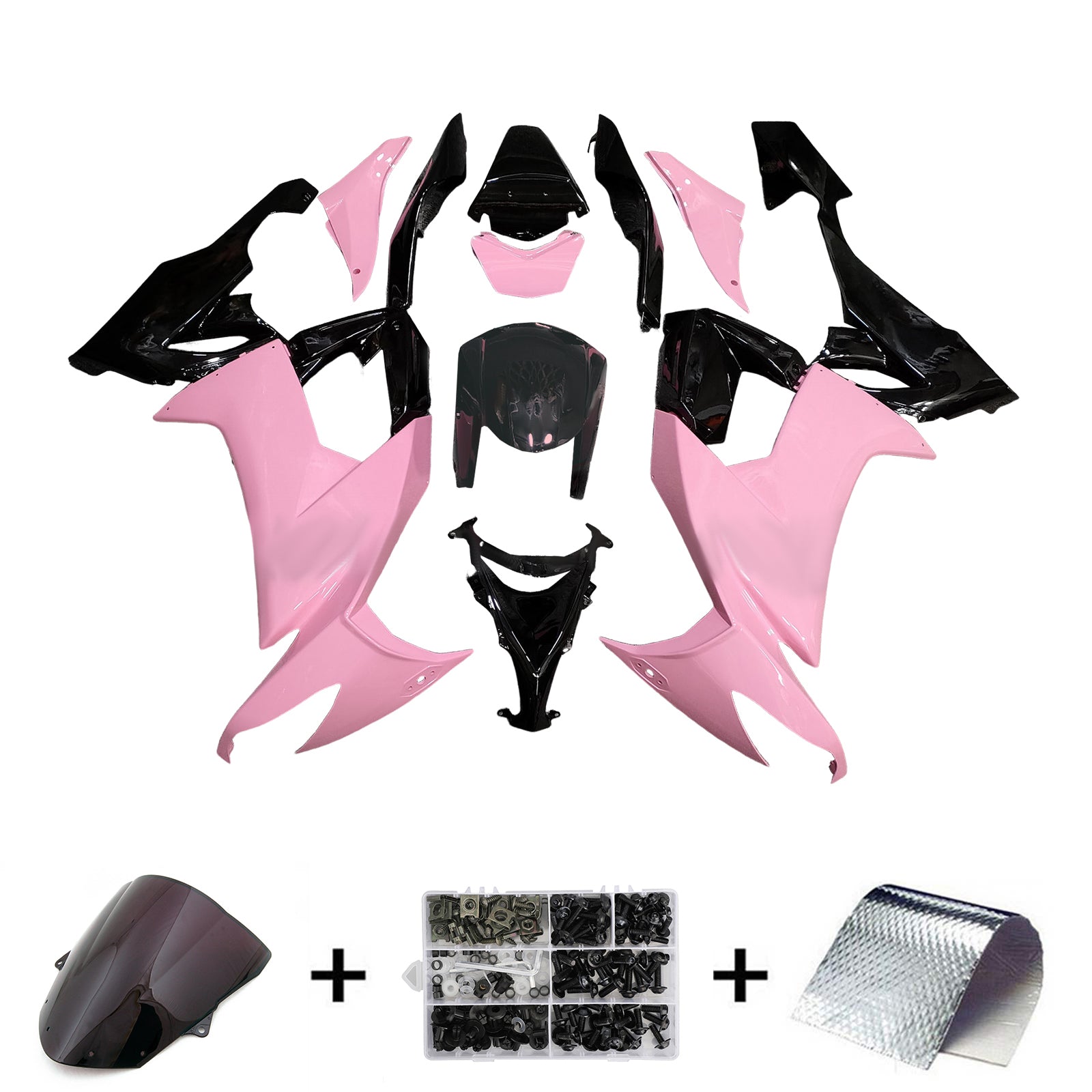 Injection Fairing Kit Bodywork Plastic ABS fit For Kawasaki ZX10R 2008-2010
