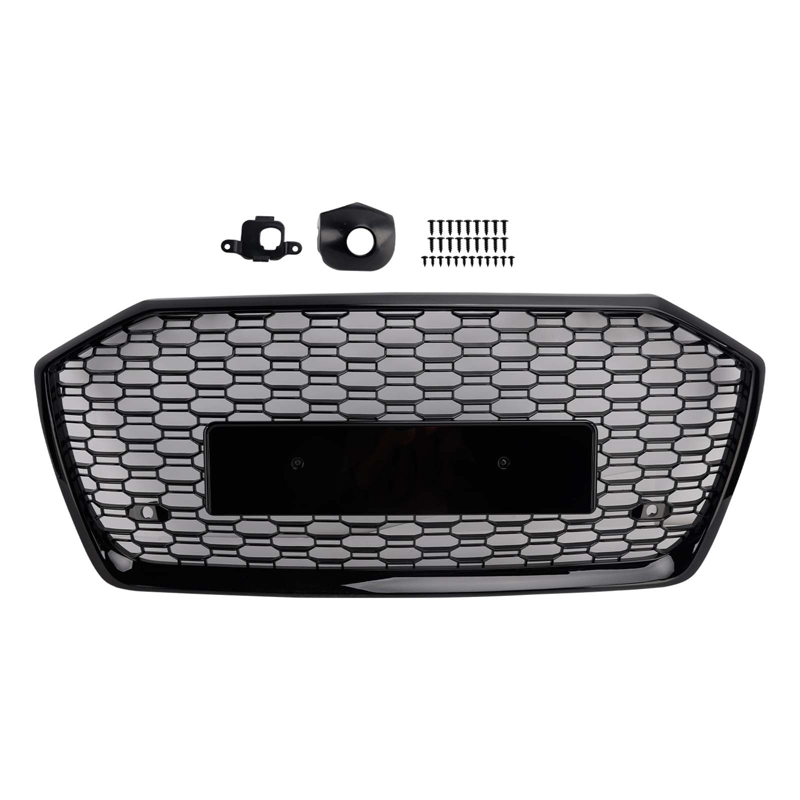 2019-2023 Fit Audi A6 S6 W//O ACC RS6 Style Honeycomb Mesh Front Grille Grill