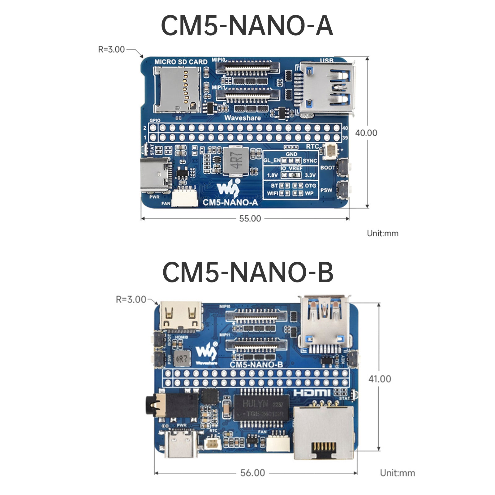 Raspberry CM5 Compute Module IO Baseboard 5 Uitbreidingskaart NANO Type A Type B