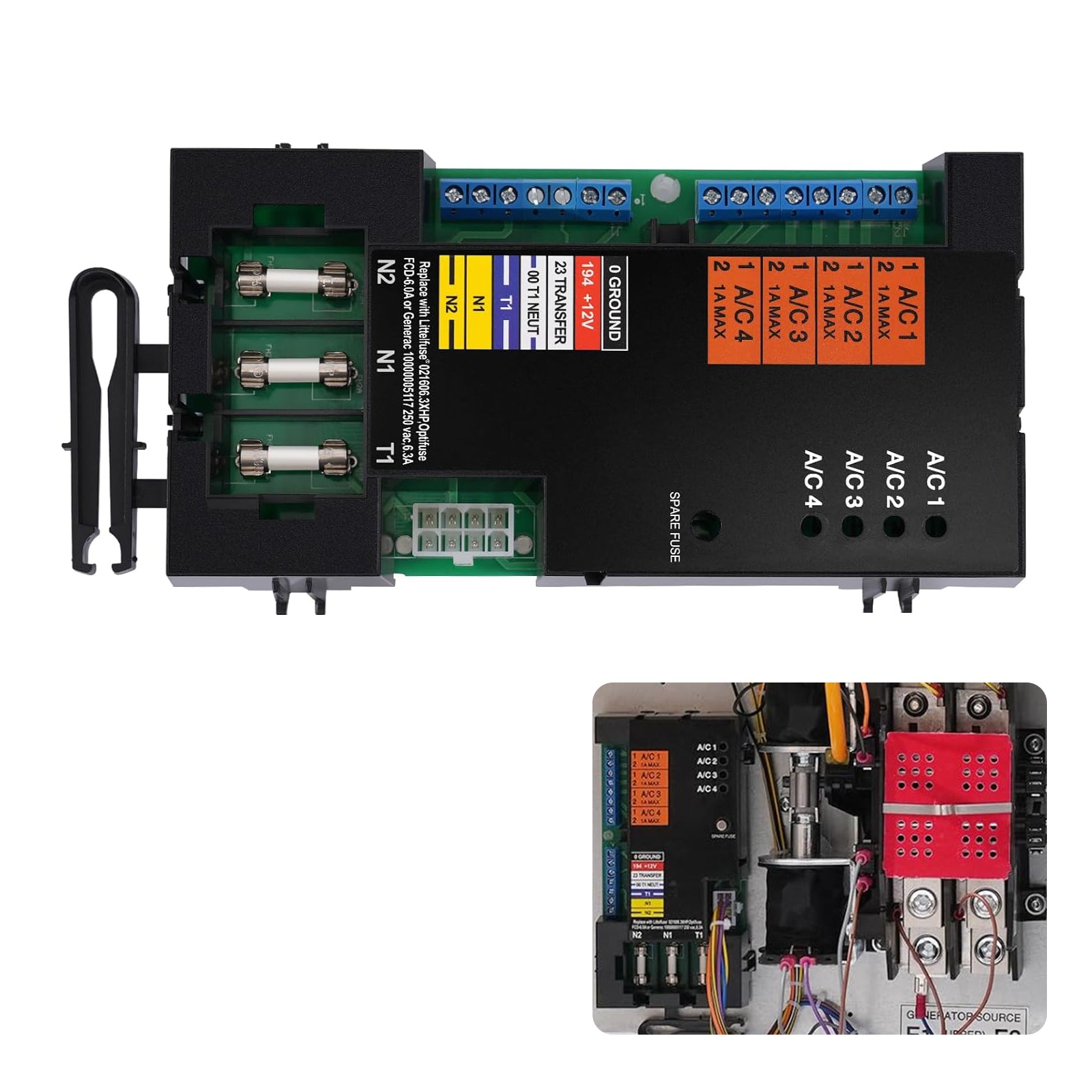 A00044999959 Módulo Smart AC Módulo Shed (SACM) com fusível para o generac gerador