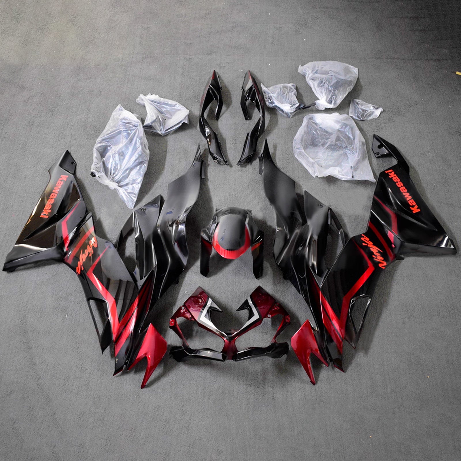 Injection Fairing Kit Bodywork Plastic ABS fit For Kawasaki ZX6R 2019-2023