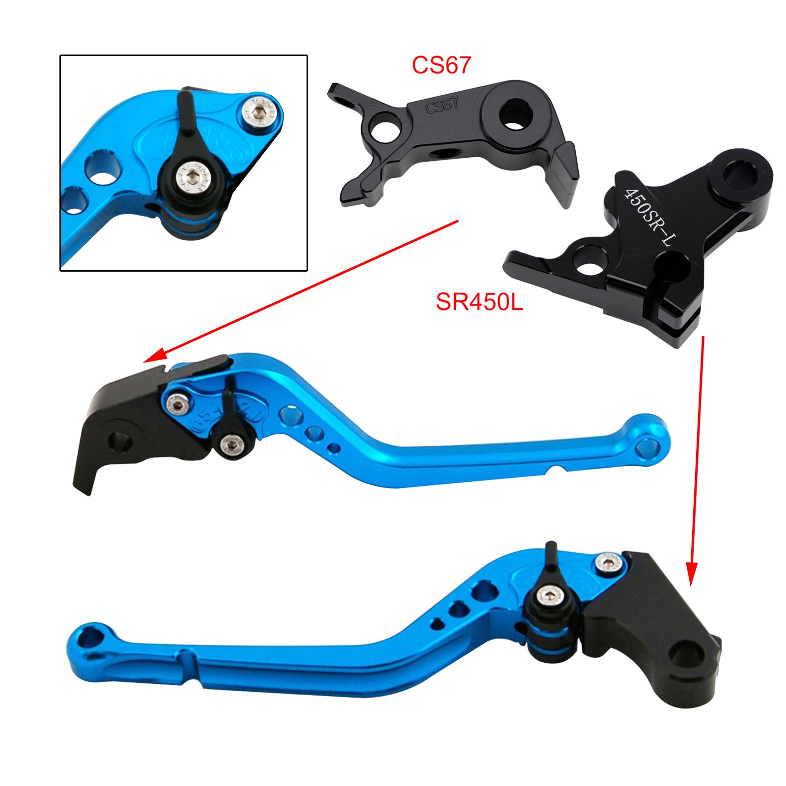 Long Clutch Brake Lever fit for VOGE DS900X 900DSX 2024-2026