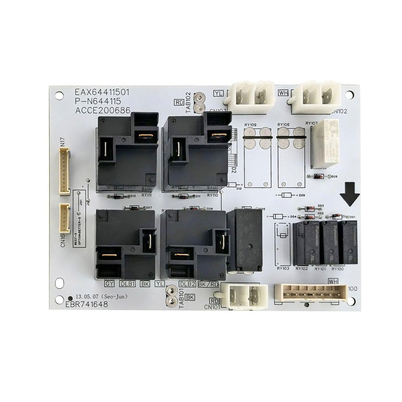 Relaisbesturingskaart EBR 74164805 voor LG-fornuis/fornuis/ovens