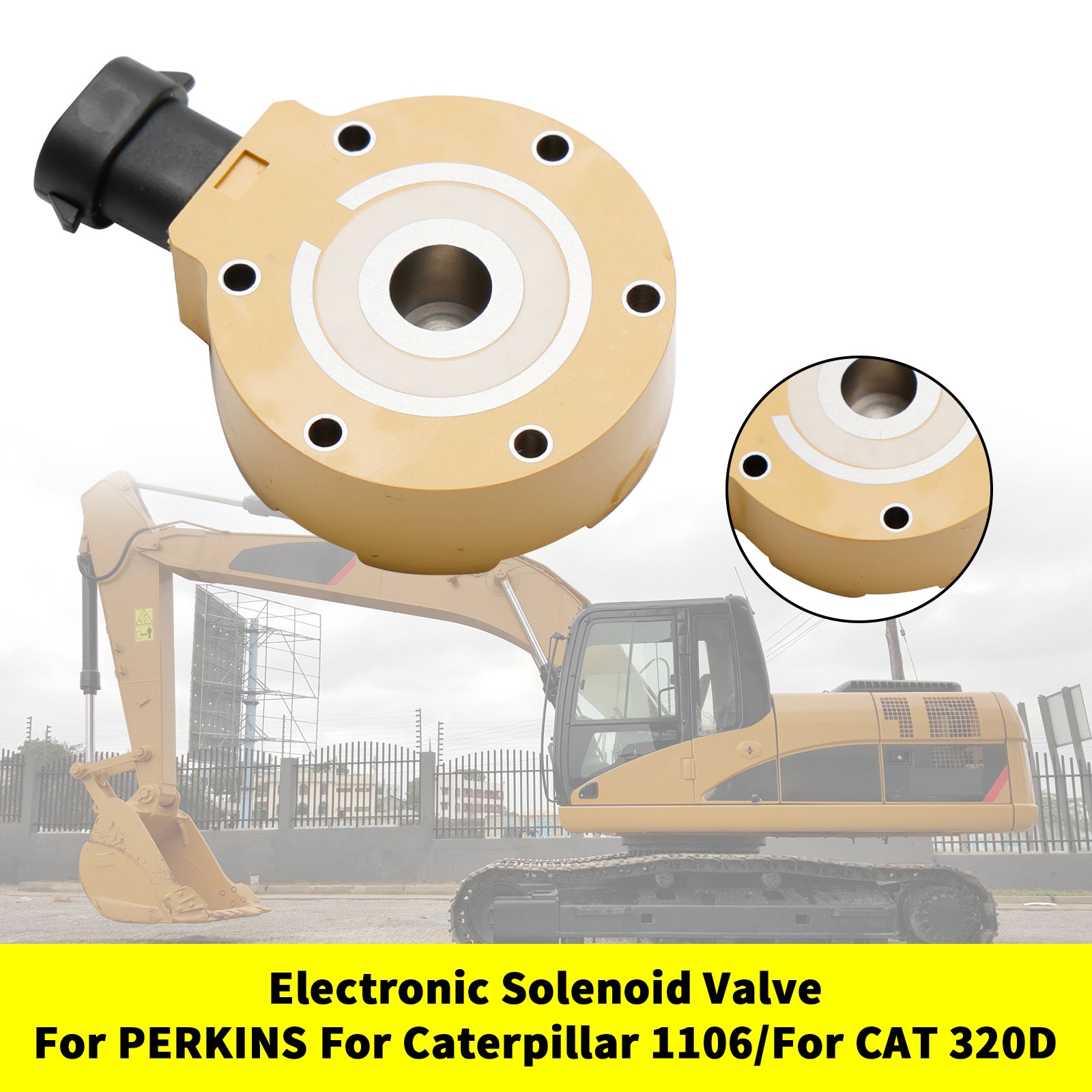 Électrovanne électronique de pompe à carburant 312-5620 adaptée à CAT 320D C6.6 C6 326-4635