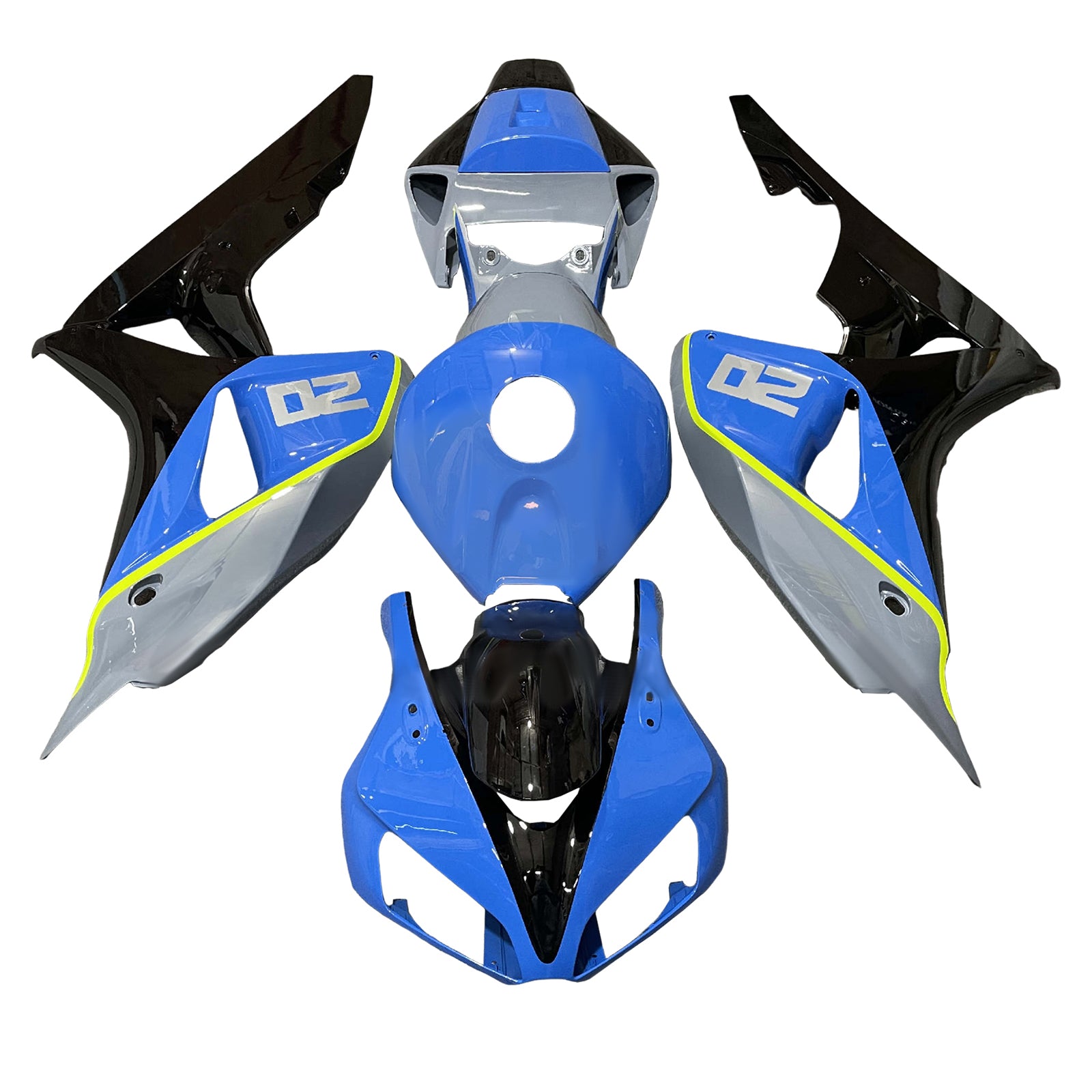 Injektionssats Kit Kroppsverk Plast ABS för Honda CBR1000RR 2006-2007
