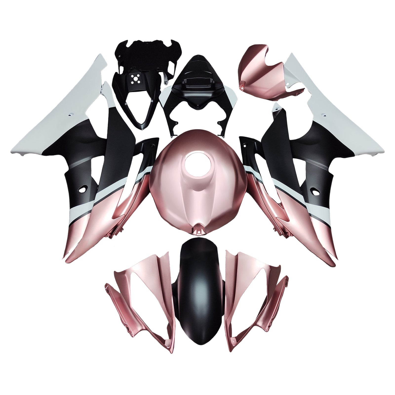 Kit de carénage d'injection carrosserie plastique ABS pour Yamaha YZFR6 YZF-R6 2008-2016