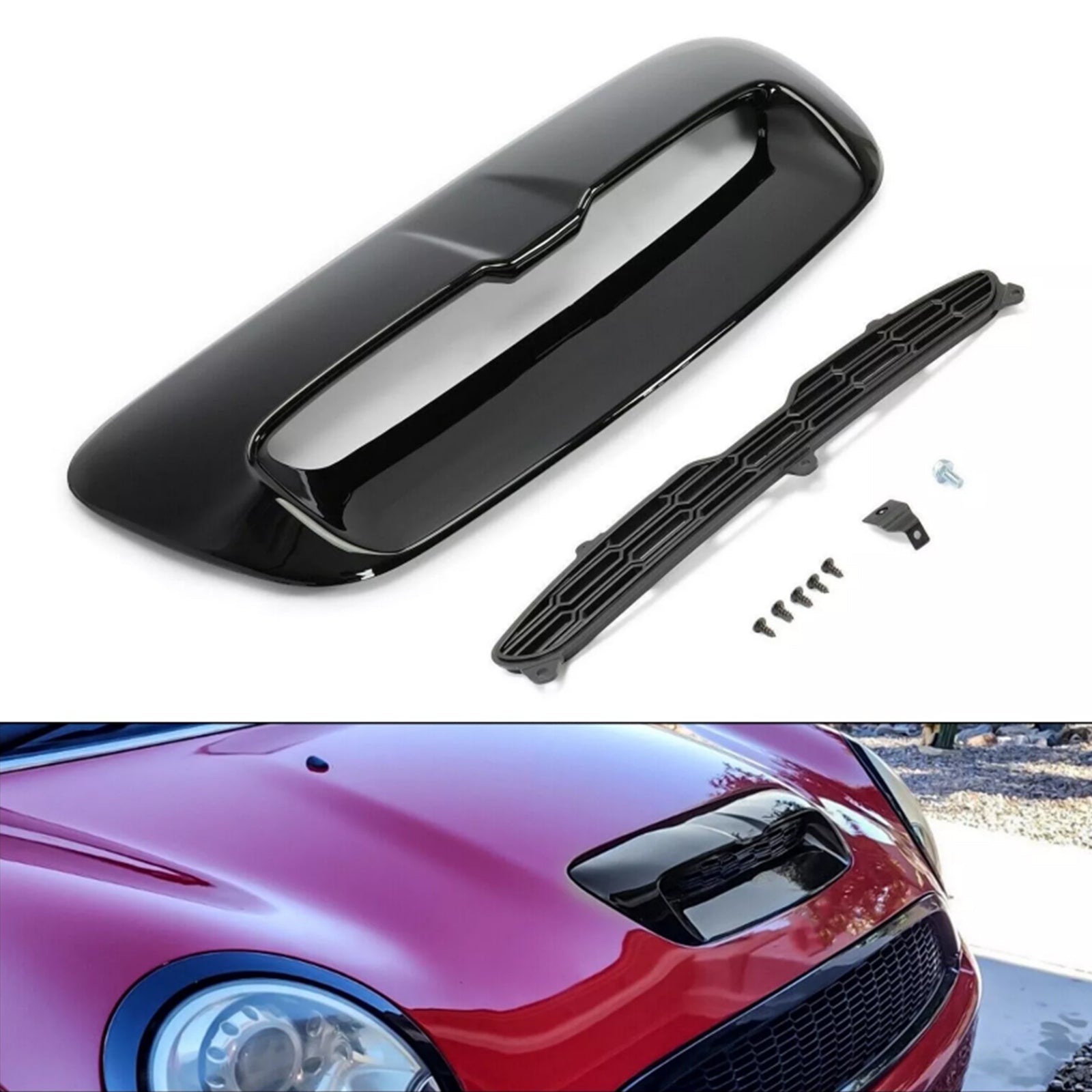 2008-2014 Mini Cooper S/JCW Clubman (R55) Hood Grill Air Intake Vent Scoop 51132756095