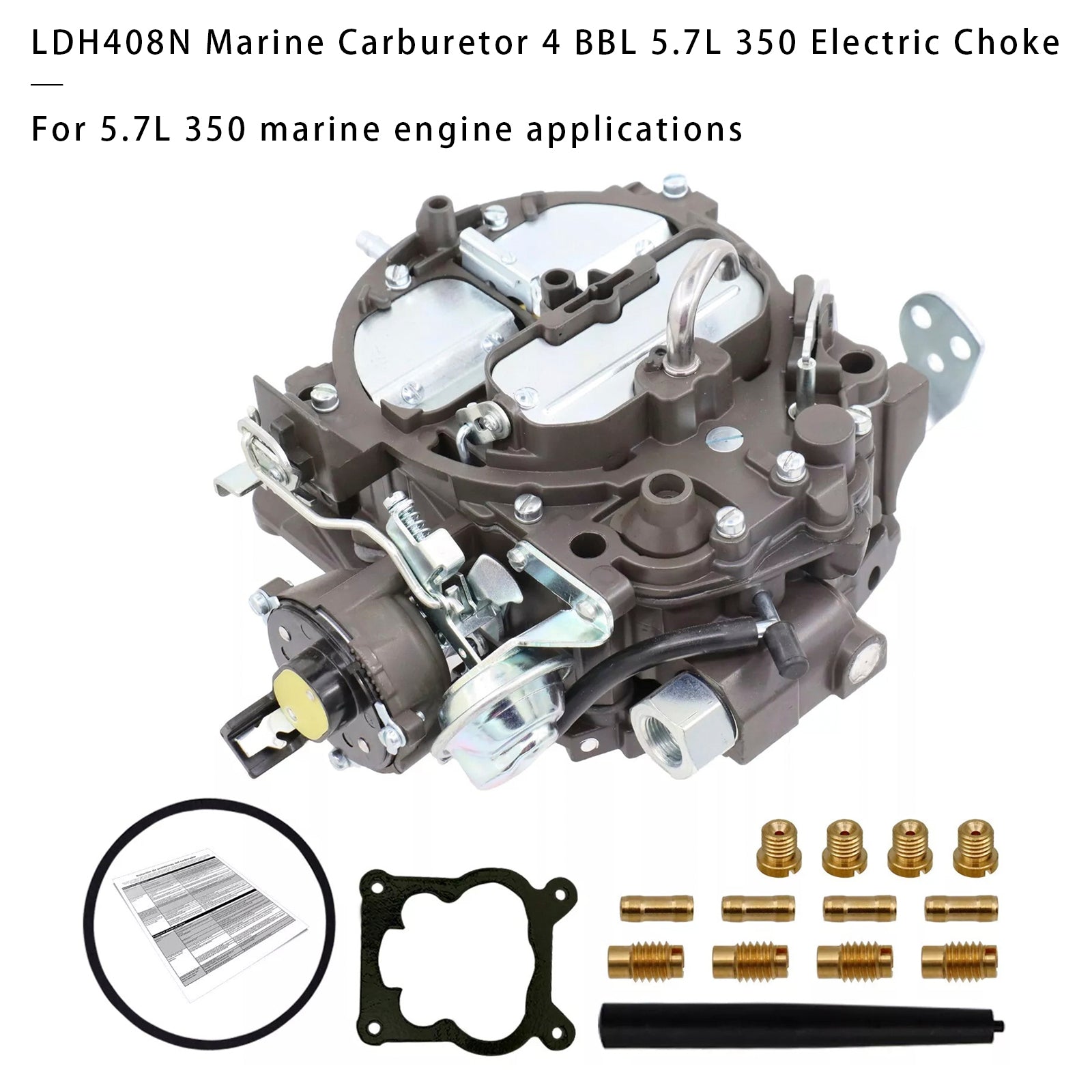 LDH408N scheepscarburateur 4 BBL 5,7L 350 elektrische choke