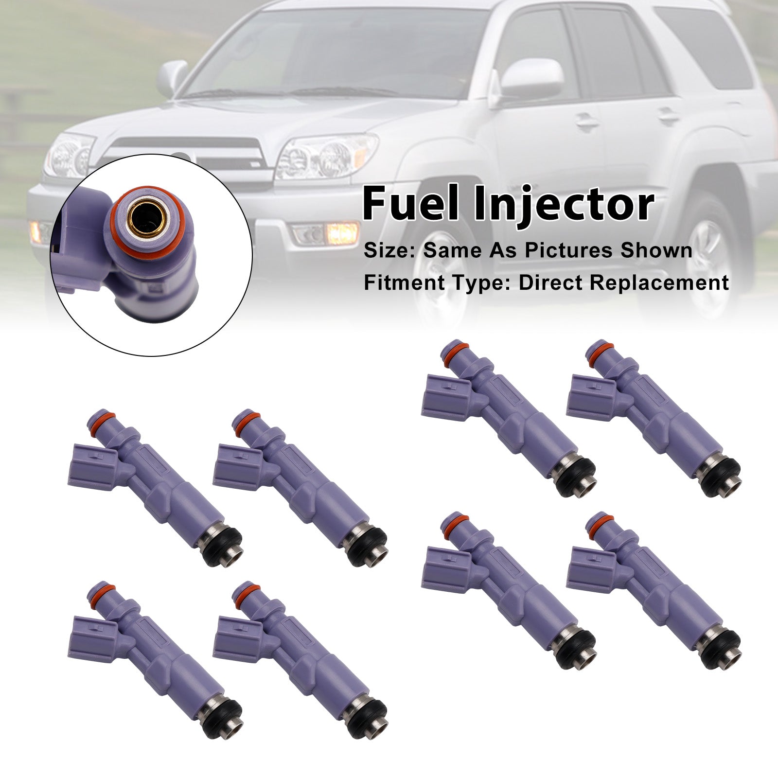 For 09.1996 - 10.2000 Toyota Mark II GX100-ATMQK/ATPQK/ATPSK 8PCS Fuel Injector 832-11116