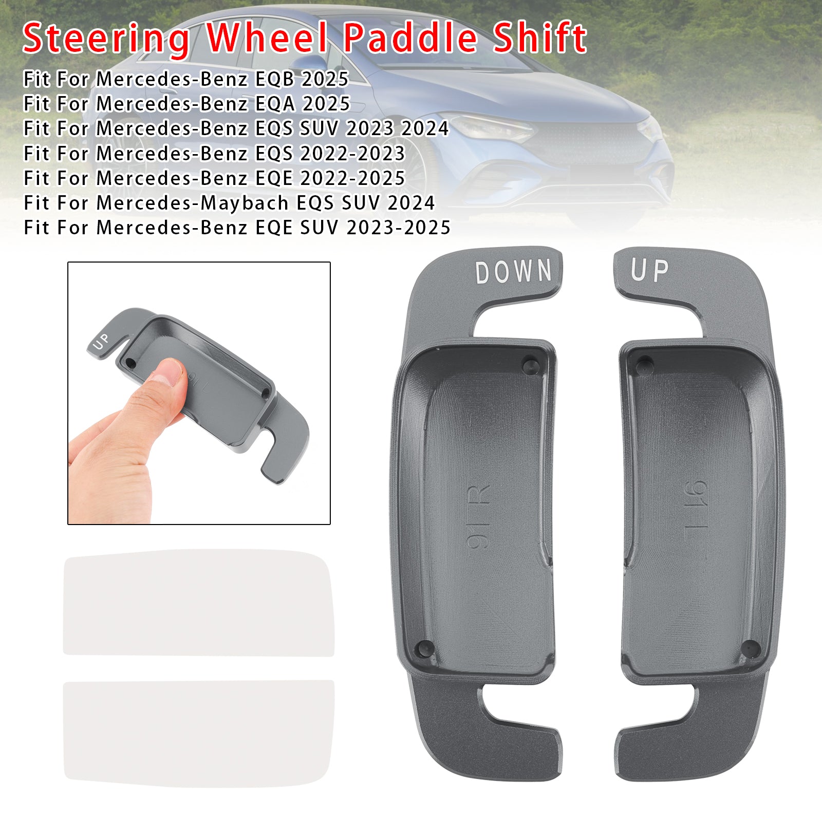 Stuurwiel schakelpeddelverlenging voor Benz AC GLE 2022up aluminium