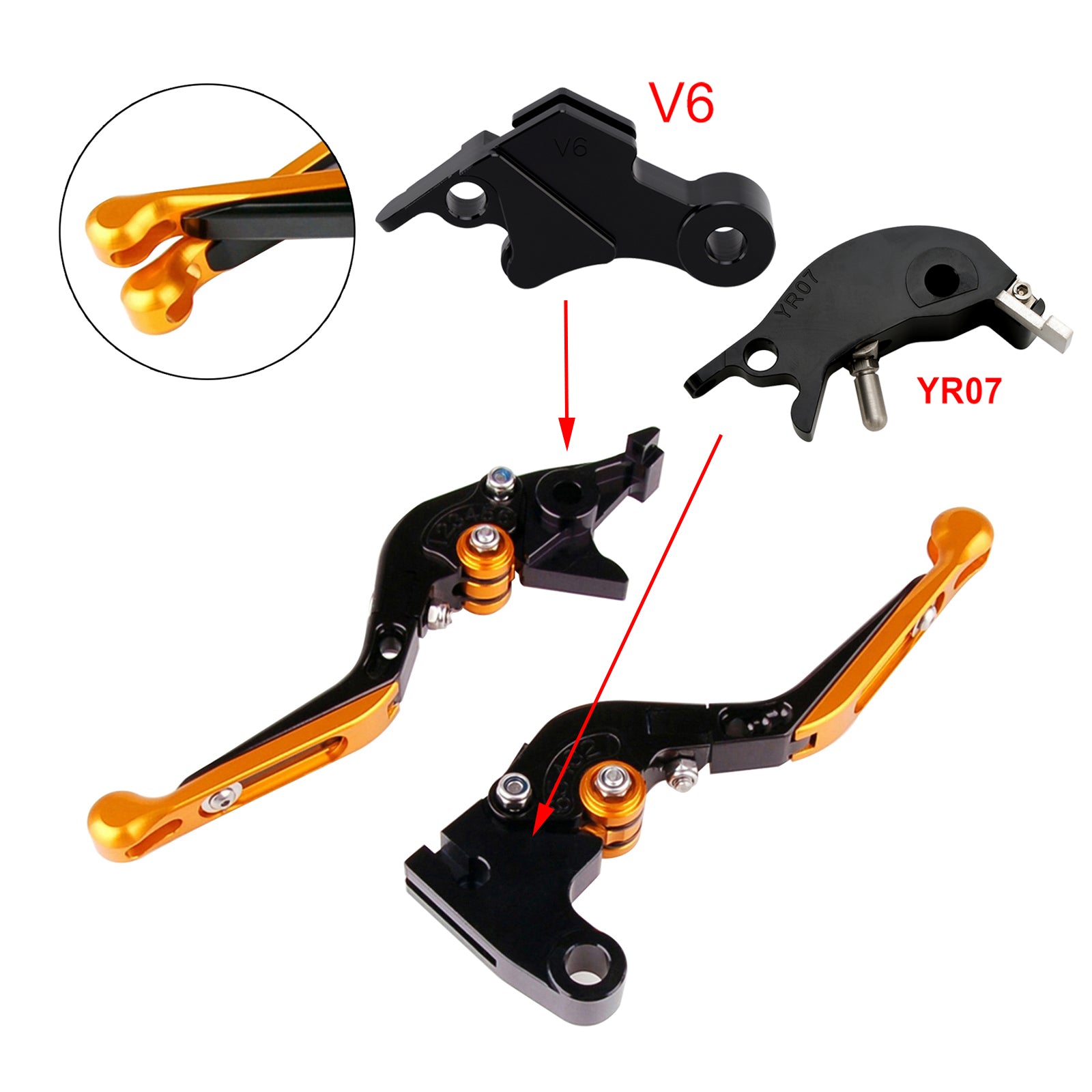 Adjustable Clutch Brake Lever fit for YAMAHA XSR900 XSR900GP MT-09 MT-09SP 24-25