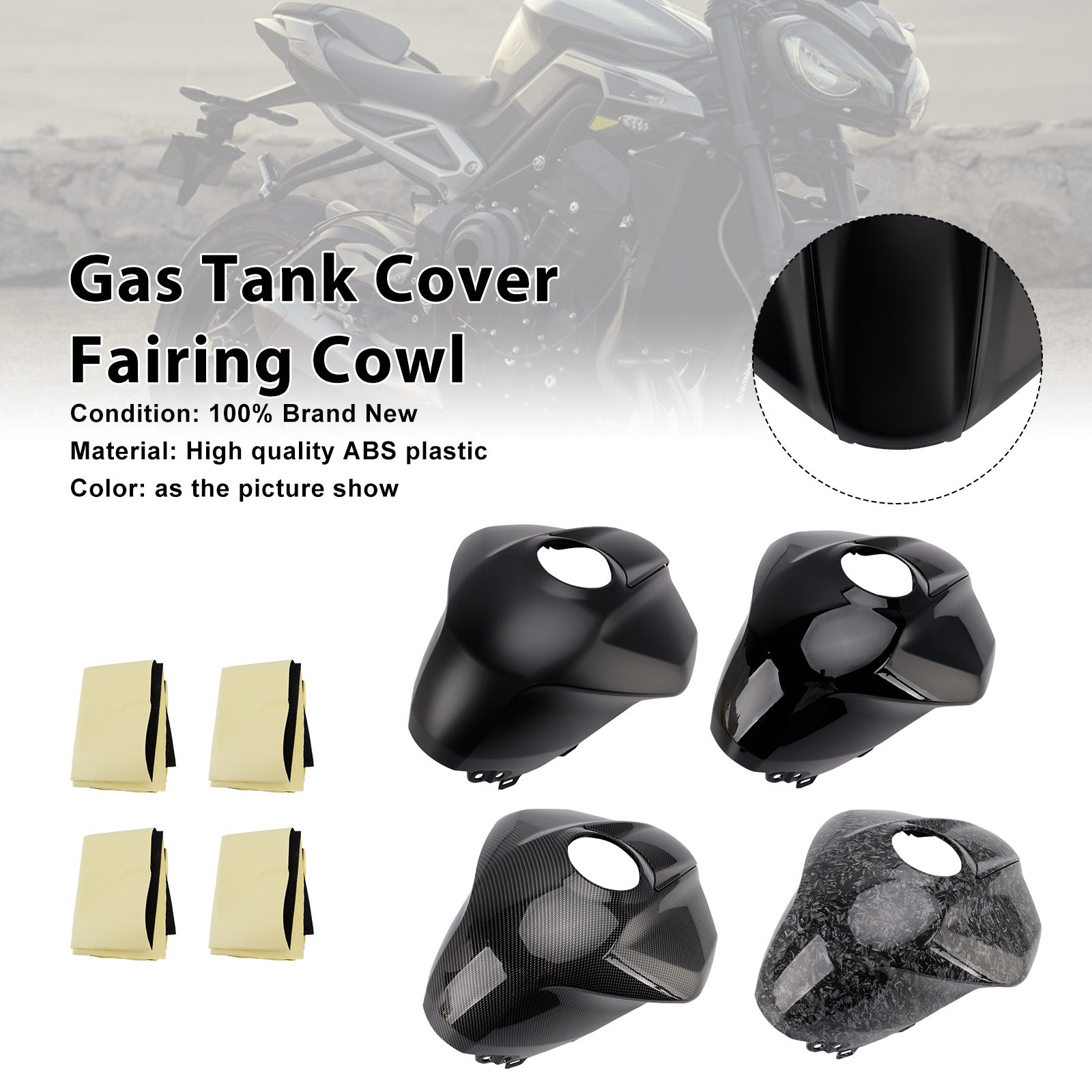 2023-2025 Street Triple 765 R/RS Gas Tank Cover Trim Fairing Cowl