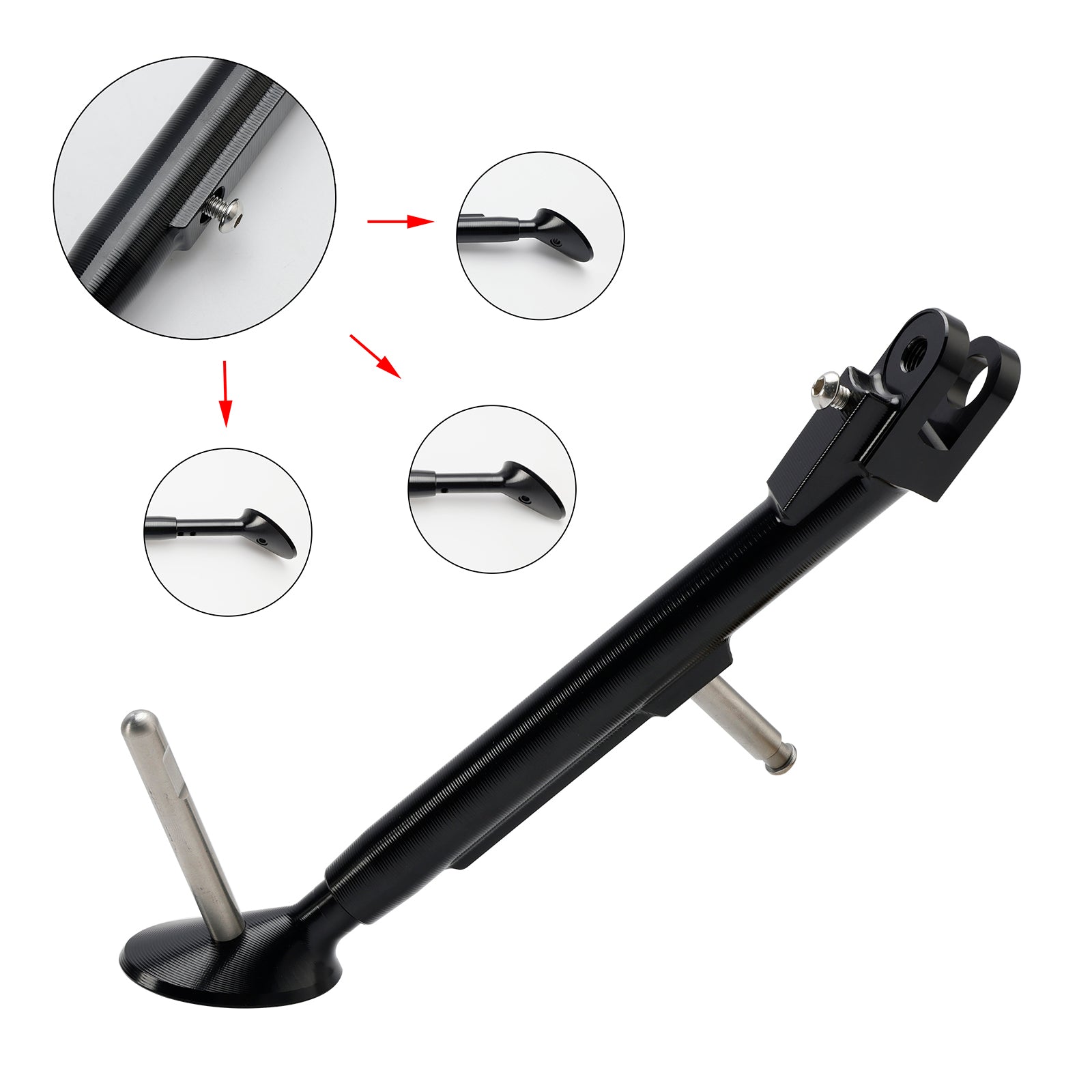 2023-2024 KAWASAKI ZX-4R ZX-4RR Justerbar fotsida Stand Kickstand