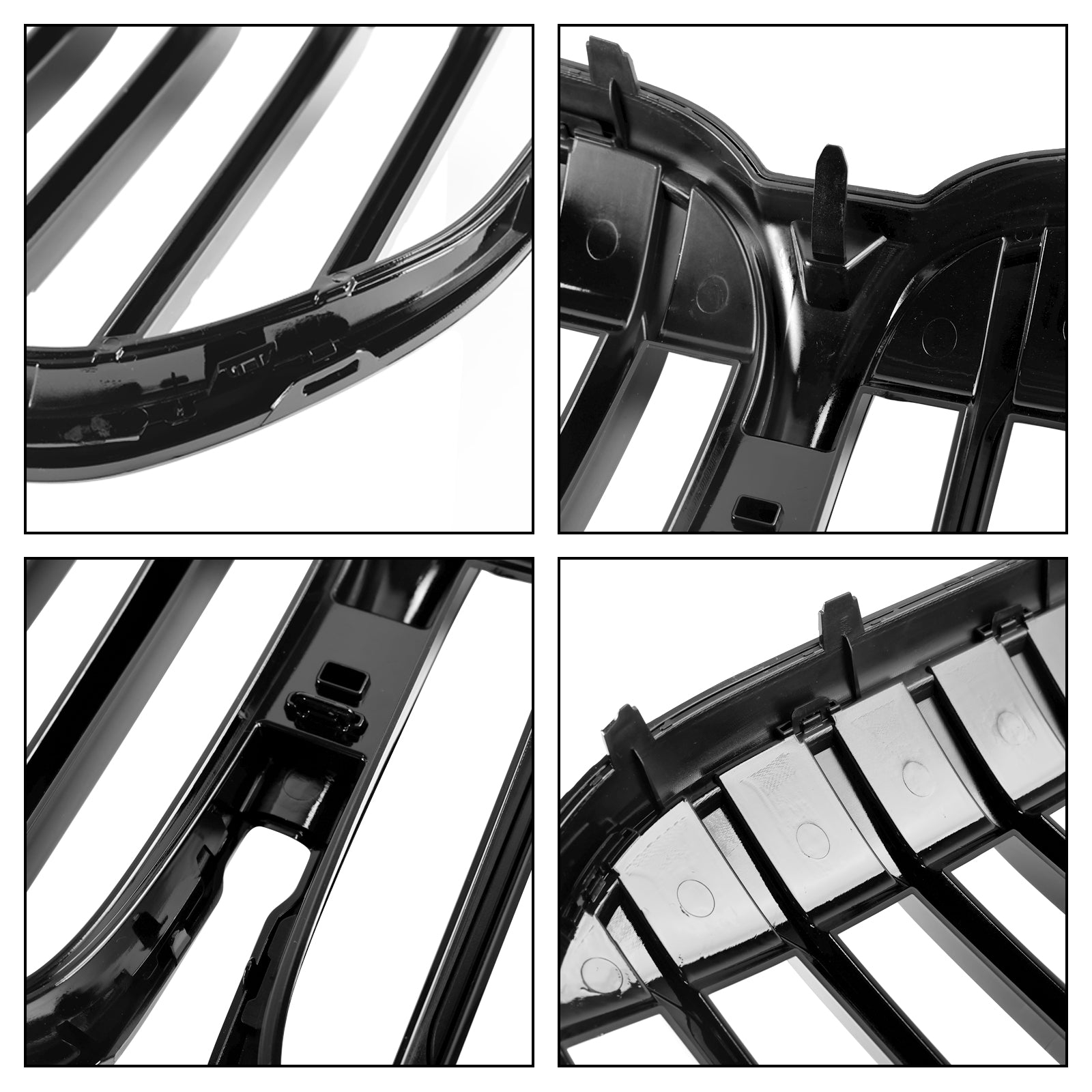 2019-2022 BMW 7 Série G11 G12 Grila frontal preta de ripas de ripas únicas