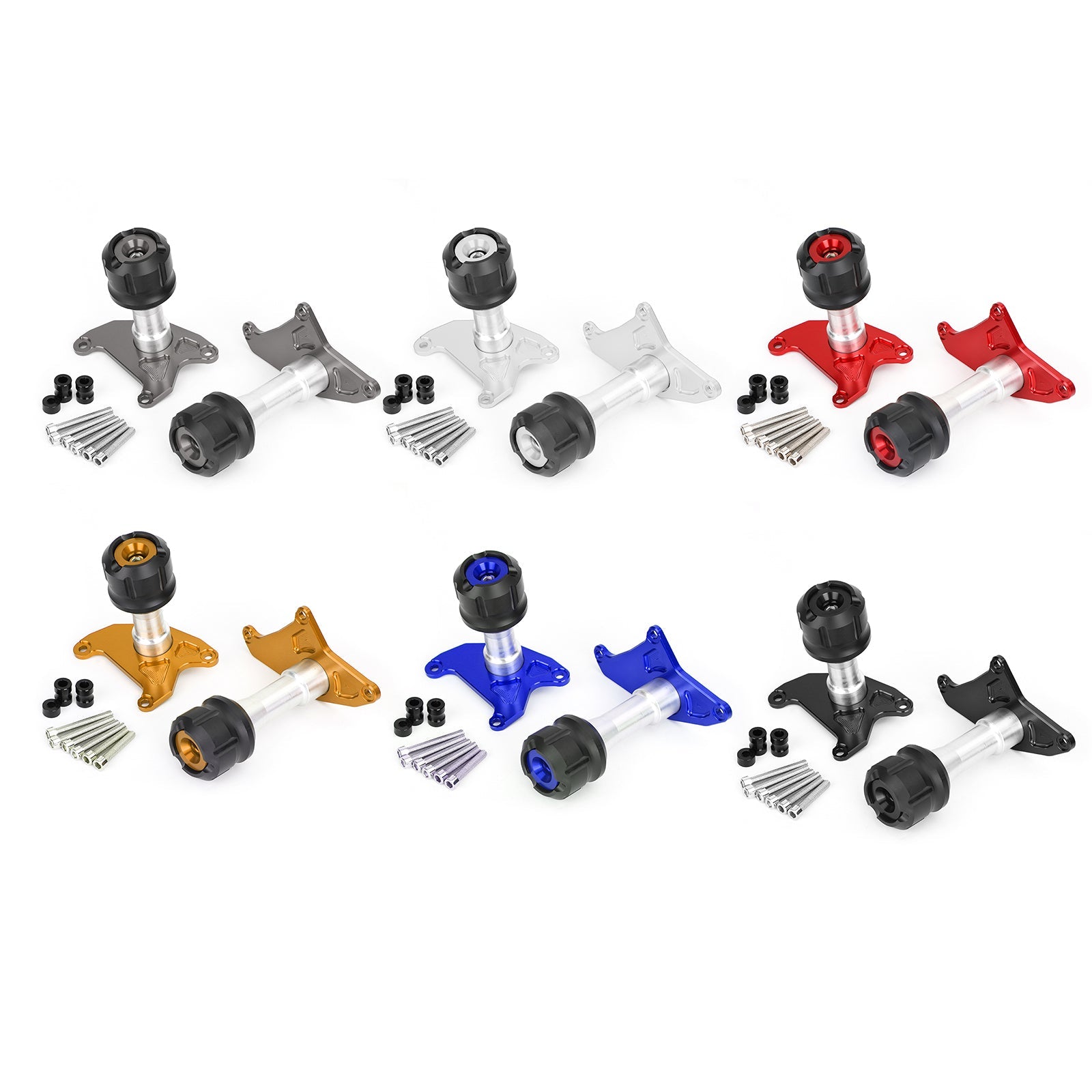 Billet Alu Anti Crash Frame Protector för Honda MSX125 SF Grom 125 2013-2019 Generic