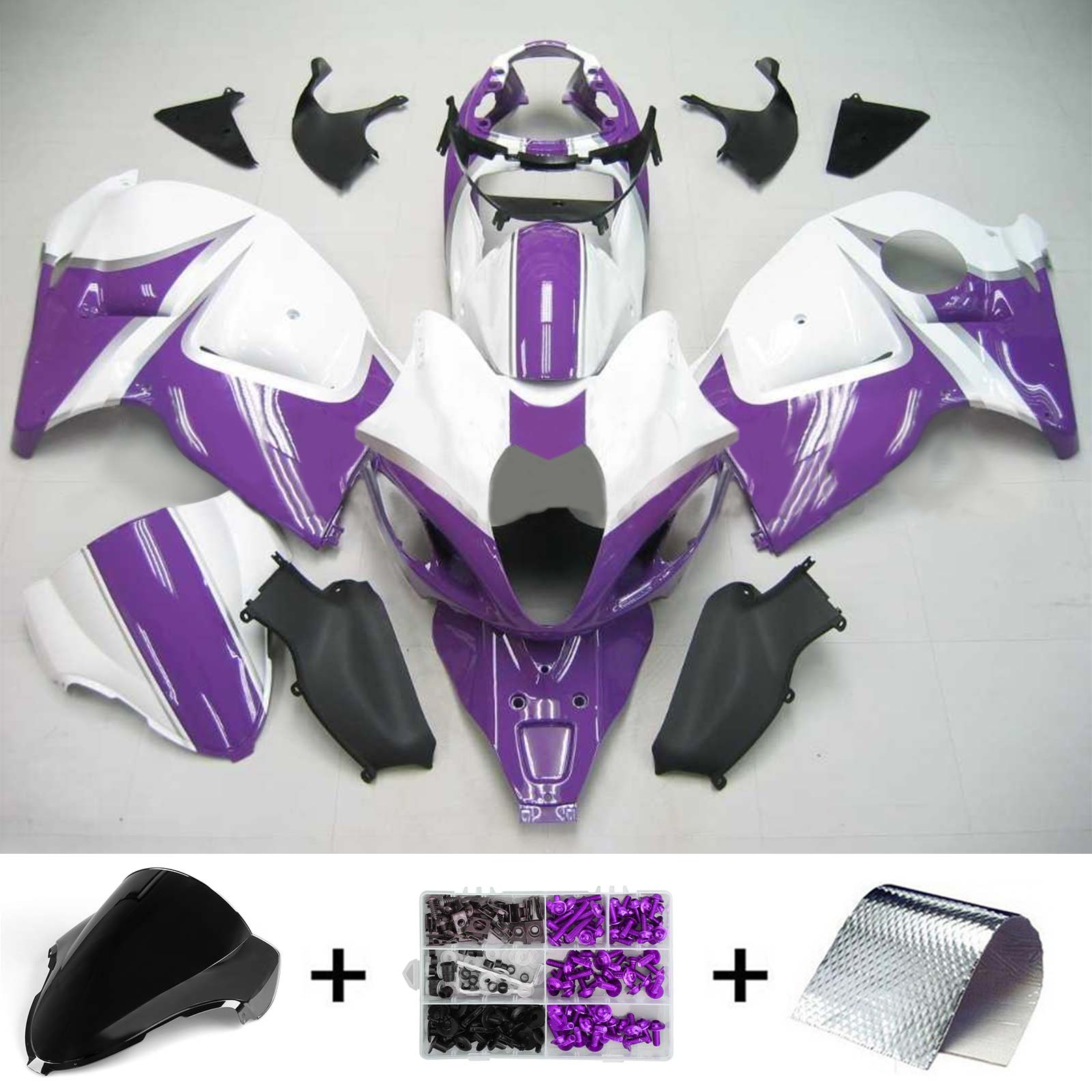 1999-2007 Suzuki Hayabusa GSX1300 Kit de carénage injection Amotopart Bodywork Plastic Abs # 121