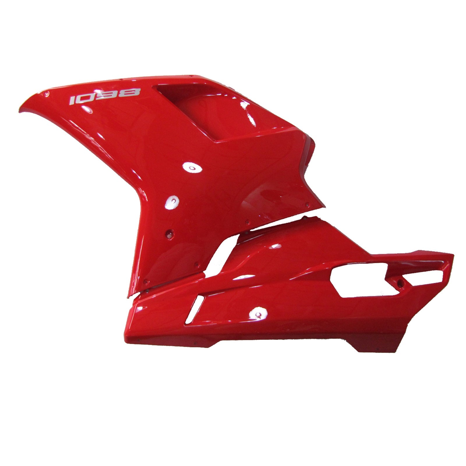 2007-2011 Ducati 1098 Red White Fairing Kit