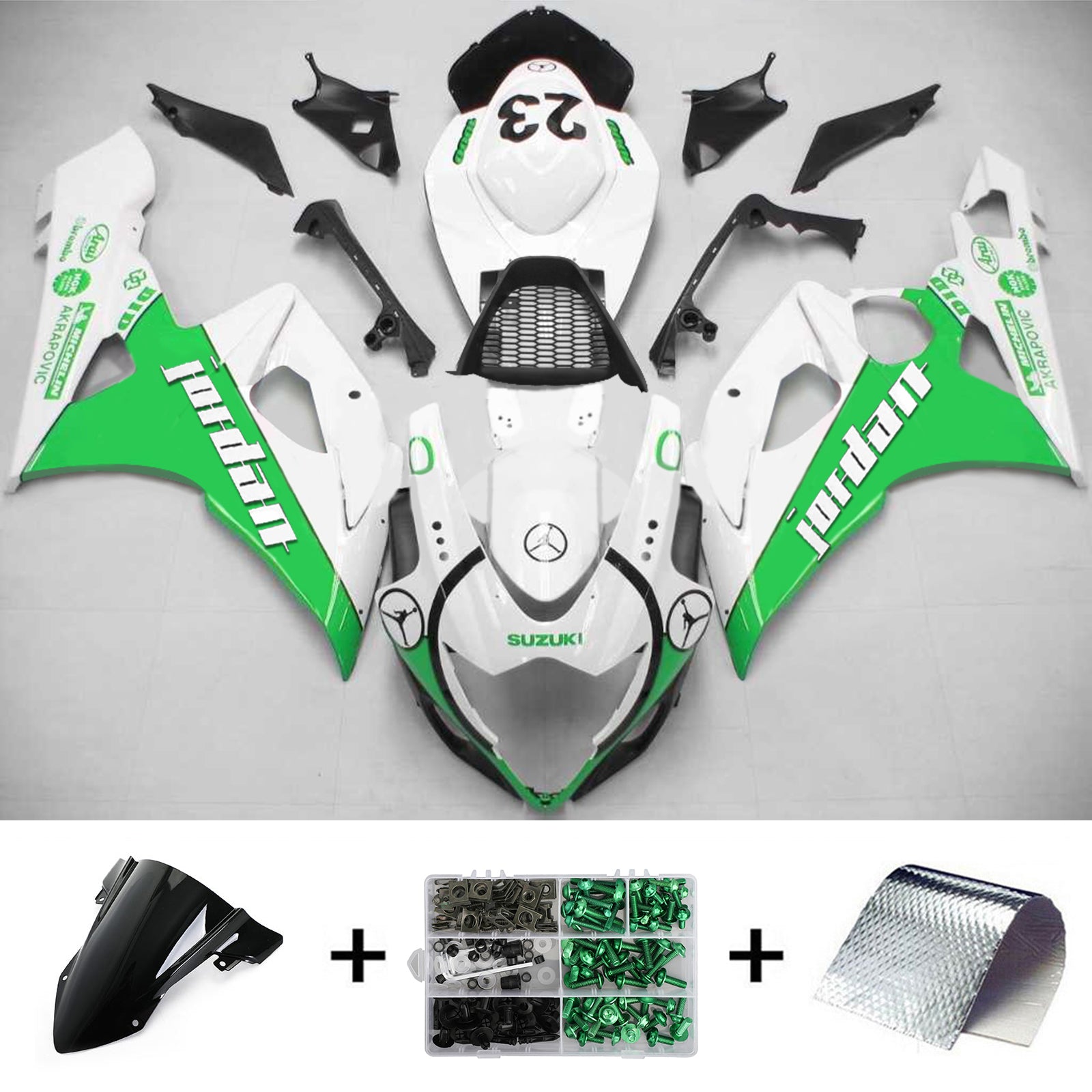 2005-2006 SUZUKI GSXR1000 K5 AMOTOPART INJEKTION FAIRING KIT BOODYWORK ABS #134