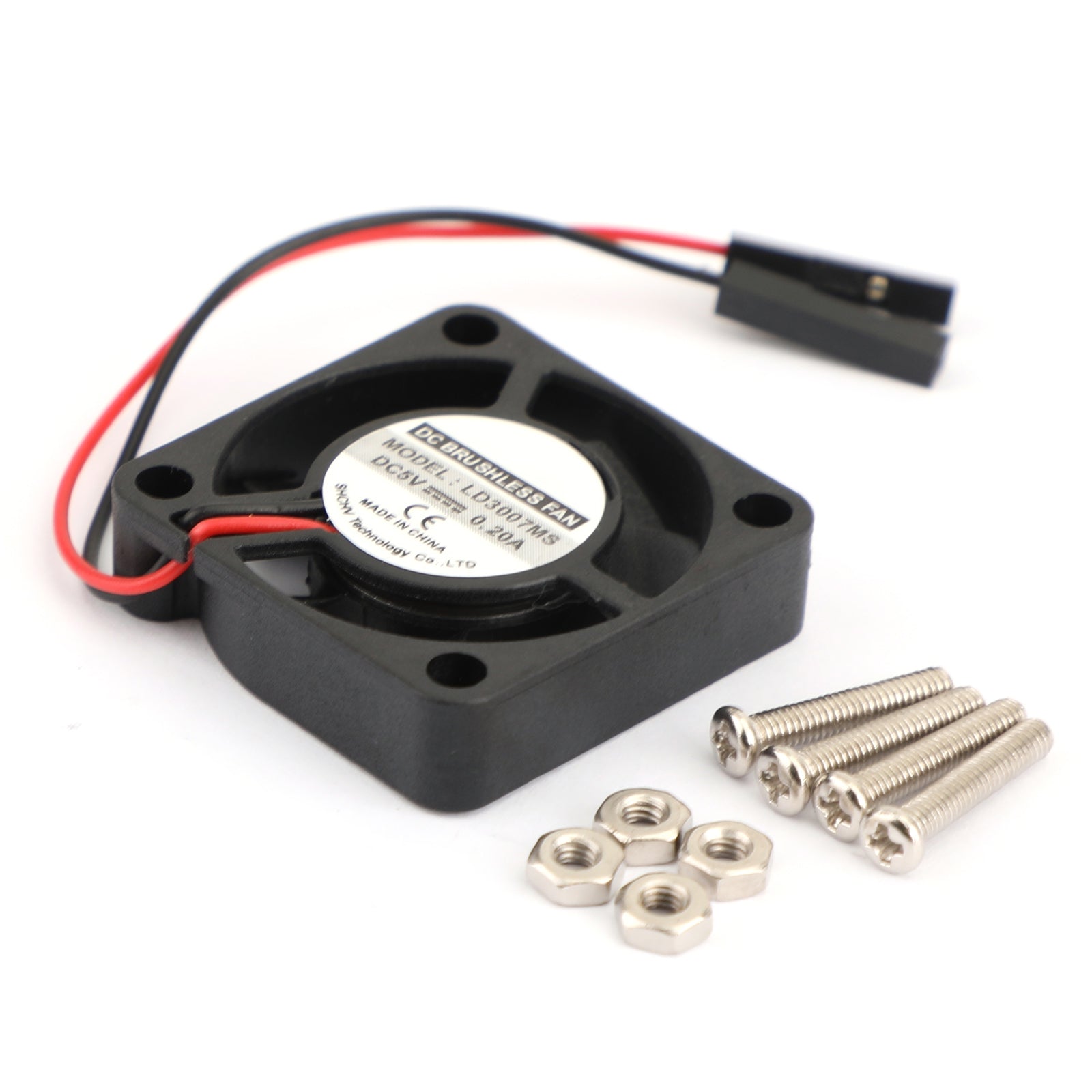 Ventilador de refrigeración de 2 pines, 30MM x 30MM, 3007, 5V, radiante para Raspberry Pi 3 Modelo B 4B 2B B