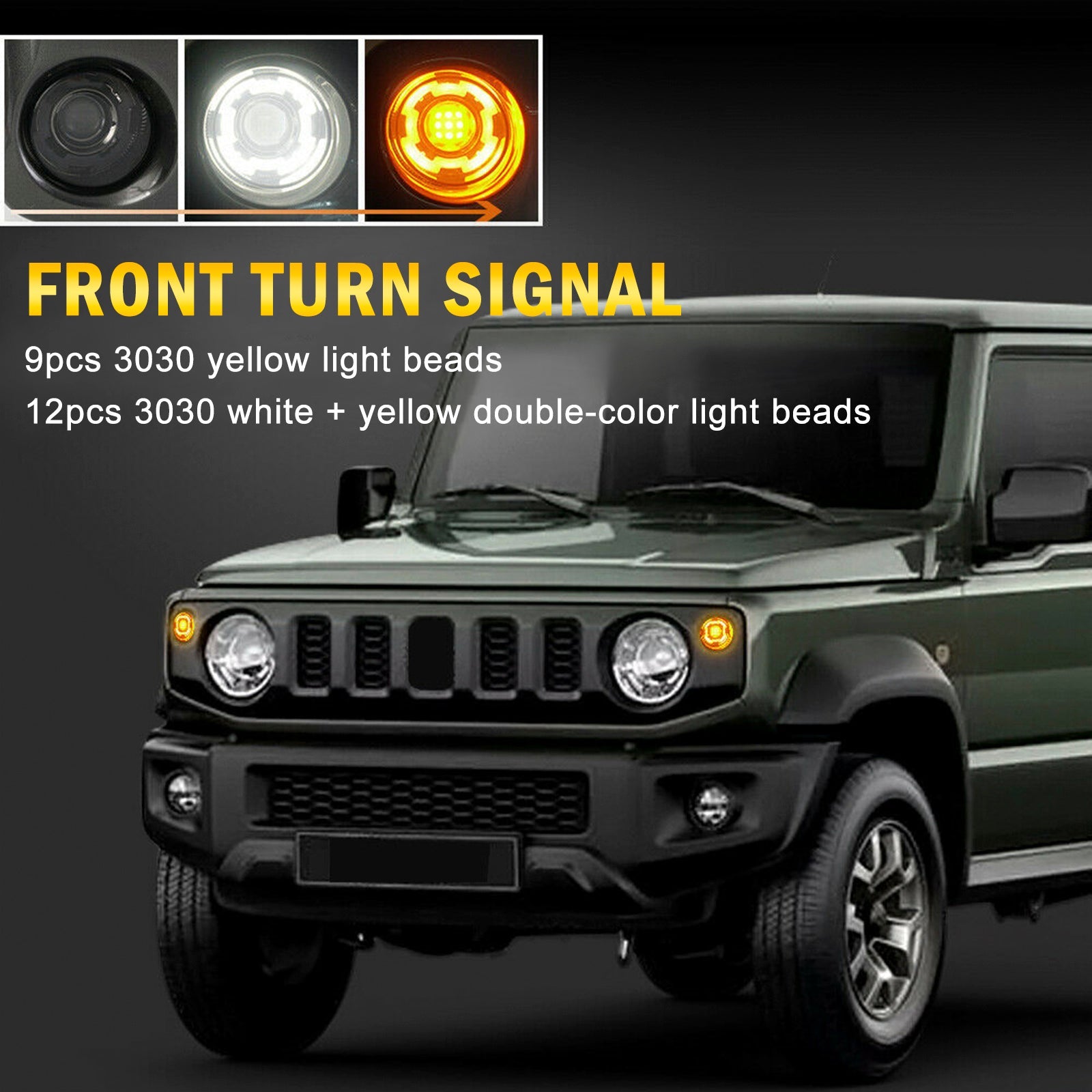 Suzuki Jimny JB64 JB74 2019-2021 Clear Dvojica svetla signálu predného otočenia