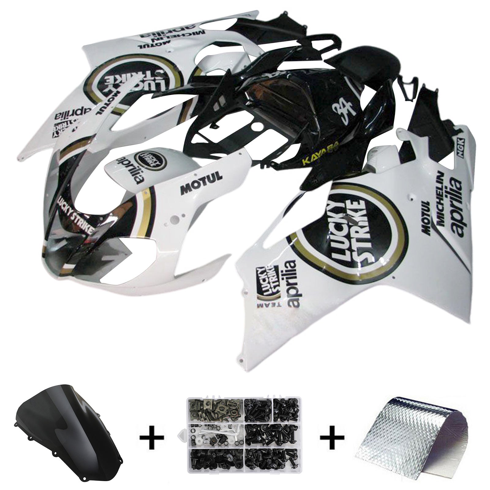 2003-2006 Aprilia RSV1000 Kit Carénage Carrosserie Plastique